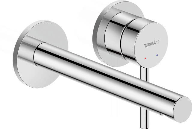 Baterii sanitare - Baterie pentru lavoar Duravit CE1070004010, lavoar Circle, compatibil cu instalatii sanitare standard, crom
