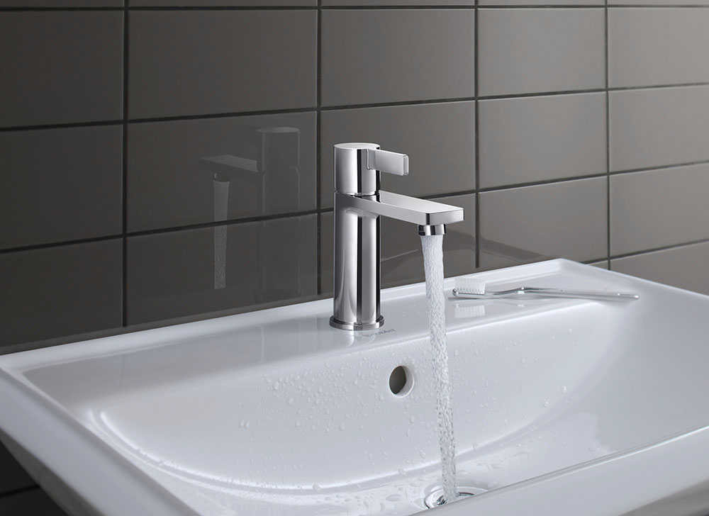 Baterie pentru lavoar Duravit DE1020001010, lavoar D-Neo, compatibil cu instalatii sanitare standard, crom [14]