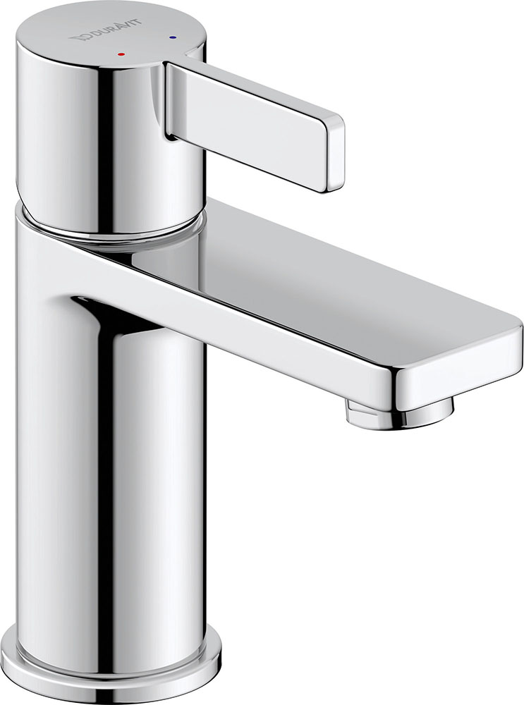 Baterii sanitare - Baterie pentru lavoar Duravit DE1010002010, lavoar D-Neo, compatibil cu instalatii sanitare standard, crom