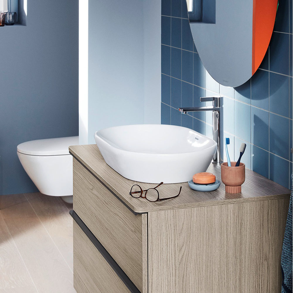 Baterie lavoar Duravit DE1030001010, D-Neo, tip comanda monocomanda, marime xl, tip instalare pe blat, crom [4]