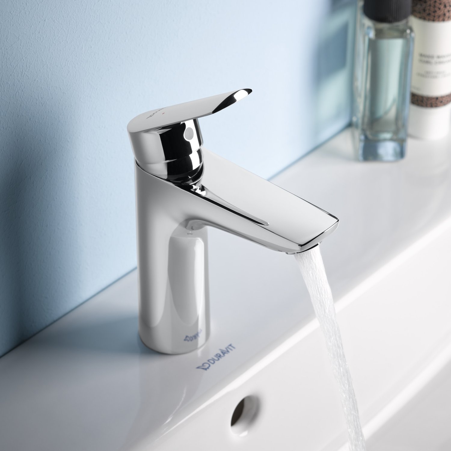 Baterie pentru lavoar Duravit N11020002010, lavoar DuraStyle, tip comanda monocomanda, marime m, crom [3]