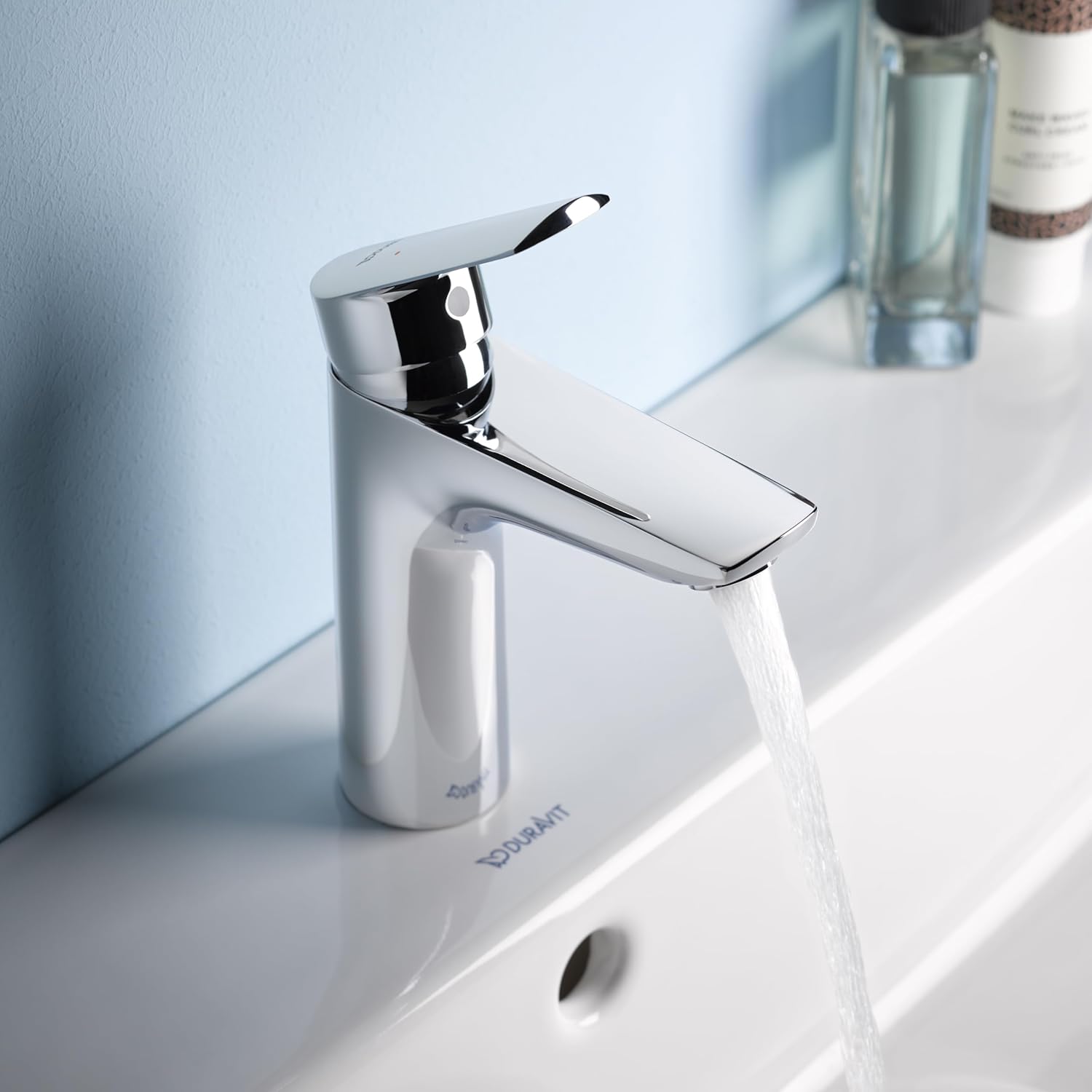 Baterie pentru lavoar Duravit N11020001010, lavoar DuraStyle, tip comanda monocomanda, marime m, crom [11]
