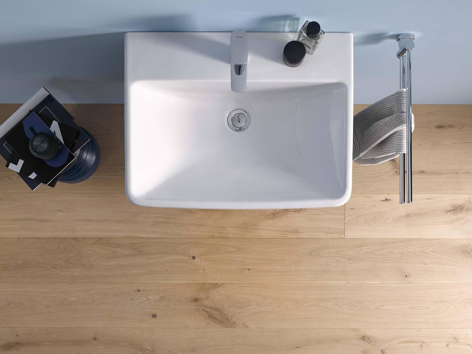 Baterie pentru lavoar Duravit N11020001010, lavoar DuraStyle, tip comanda monocomanda, marime m, crom [5]