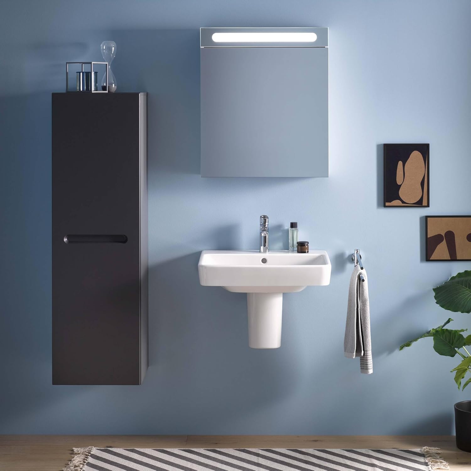 Baterie pentru lavoar Duravit N11020001010, lavoar DuraStyle, tip comanda monocomanda, marime m, crom [4]