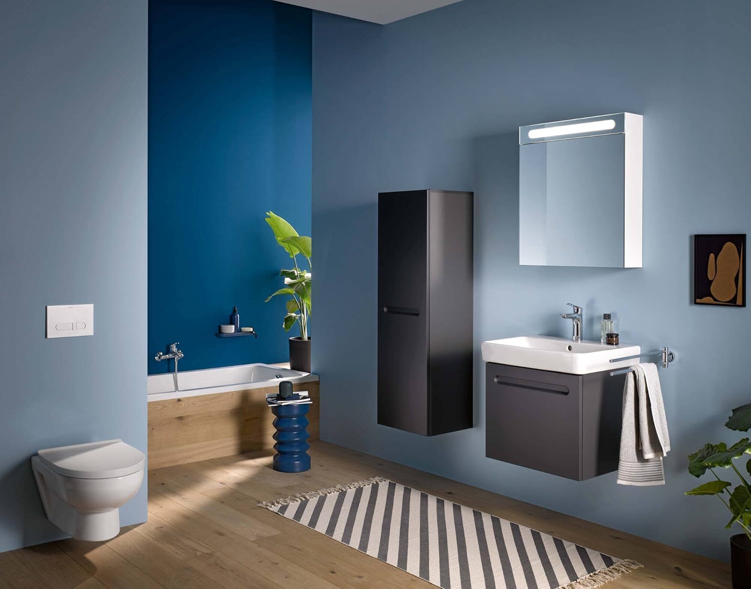 Baterie pentru lavoar Duravit N11020001010, lavoar DuraStyle, tip comanda monocomanda, marime m, crom [10]