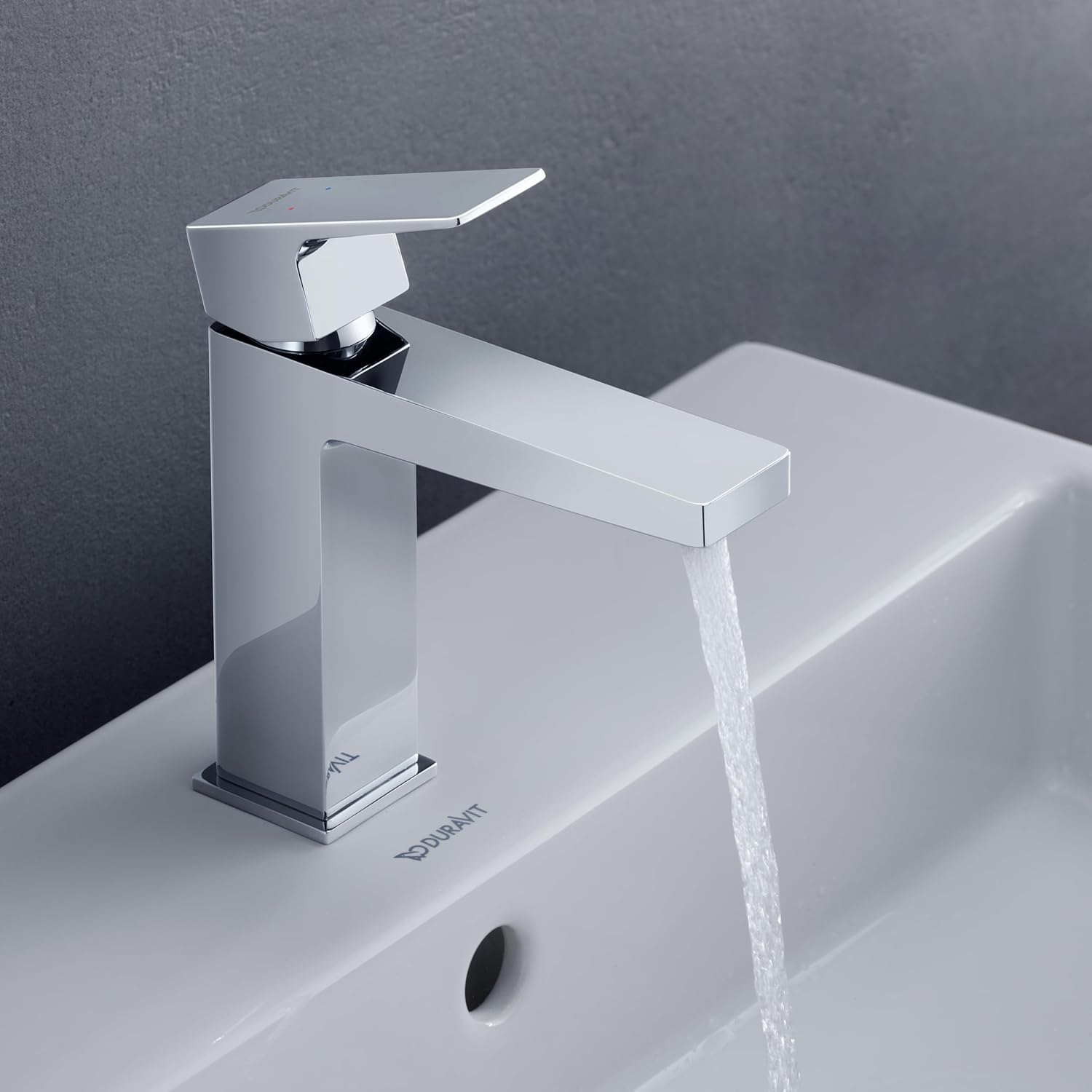 Baterie pentru lavoar Duravit MH1020002010, lavoar Manhattan, tip comanda monocomanda, marime m, crom [4]
