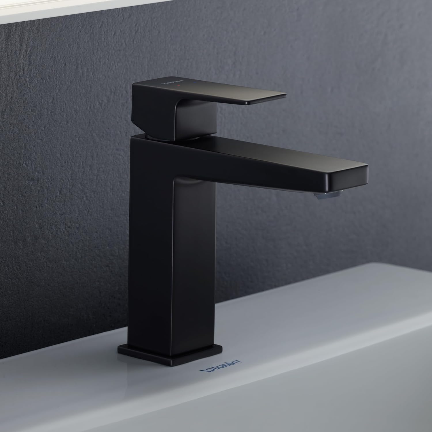 Baterie pentru lavoar Duravit MH1020002046, lavoar Manhattan, tip comanda monocomanda, marime m, negru [5]