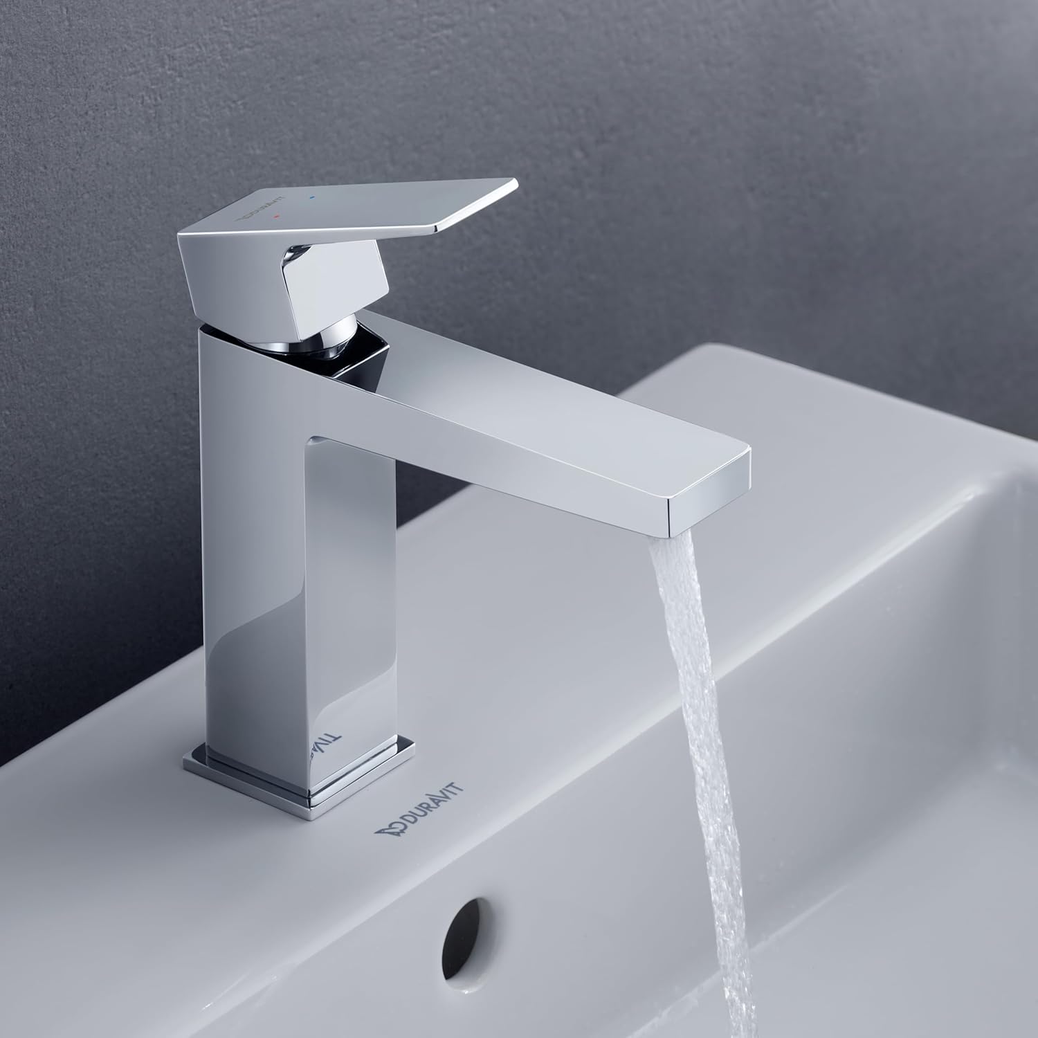 Baterie pentru lavoar Duravit MH1020001010, lavoar Manhattan, tip comanda monocomanda, marime m, crom [4]