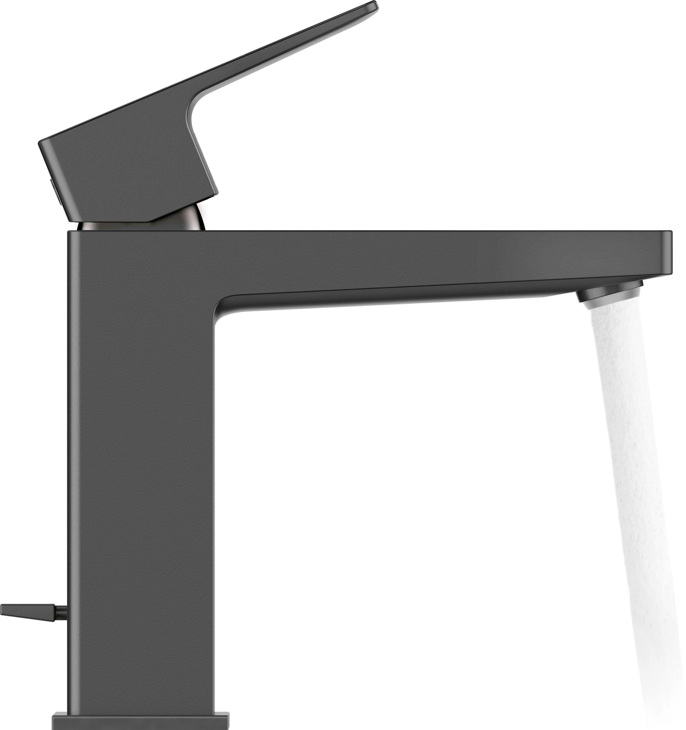 Baterie pentru lavoar Duravit MH1020001046, lavoar Manhattan, tip comanda monocomanda, marime m, negru [2]