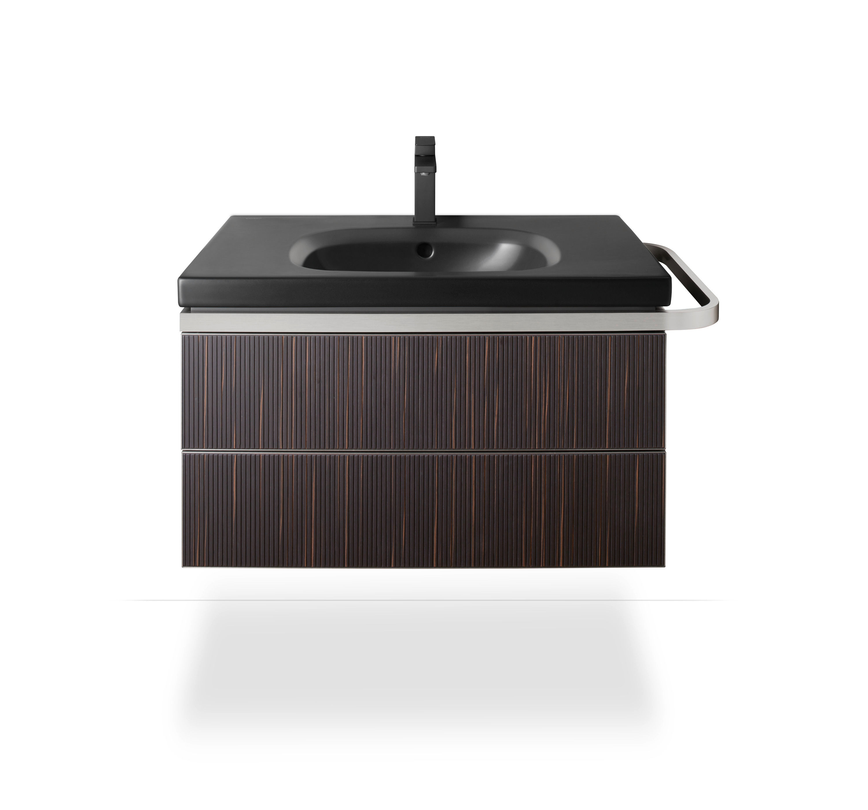 Baterie pentru lavoar Duravit MH1020001046, lavoar Manhattan, tip comanda monocomanda, marime m, negru [9]