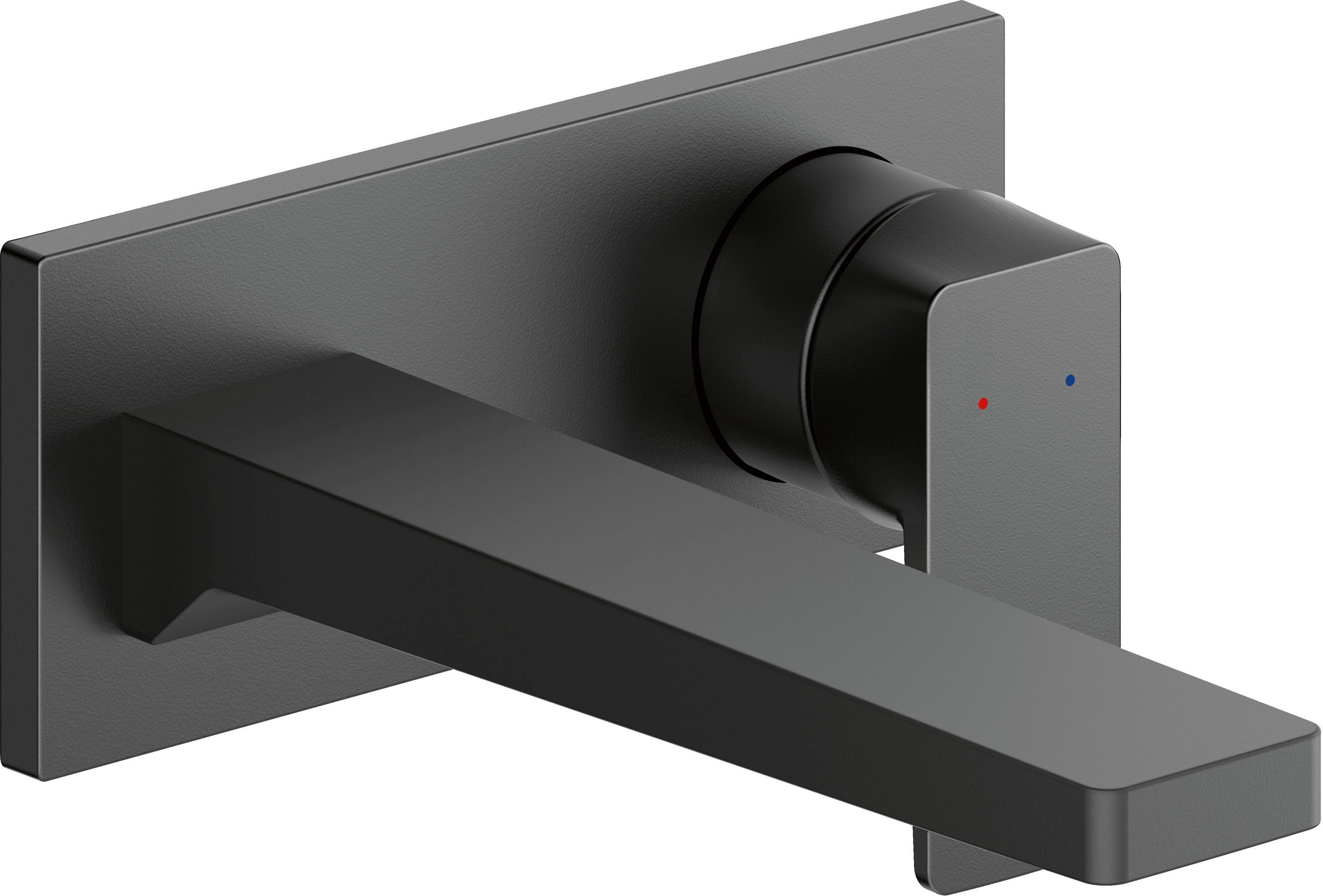 Baterii sanitare - Baterie pentru lavoar Duravit MH1070004046, lavoar Manhattan, tip comanda monocomanda, marime l, negru