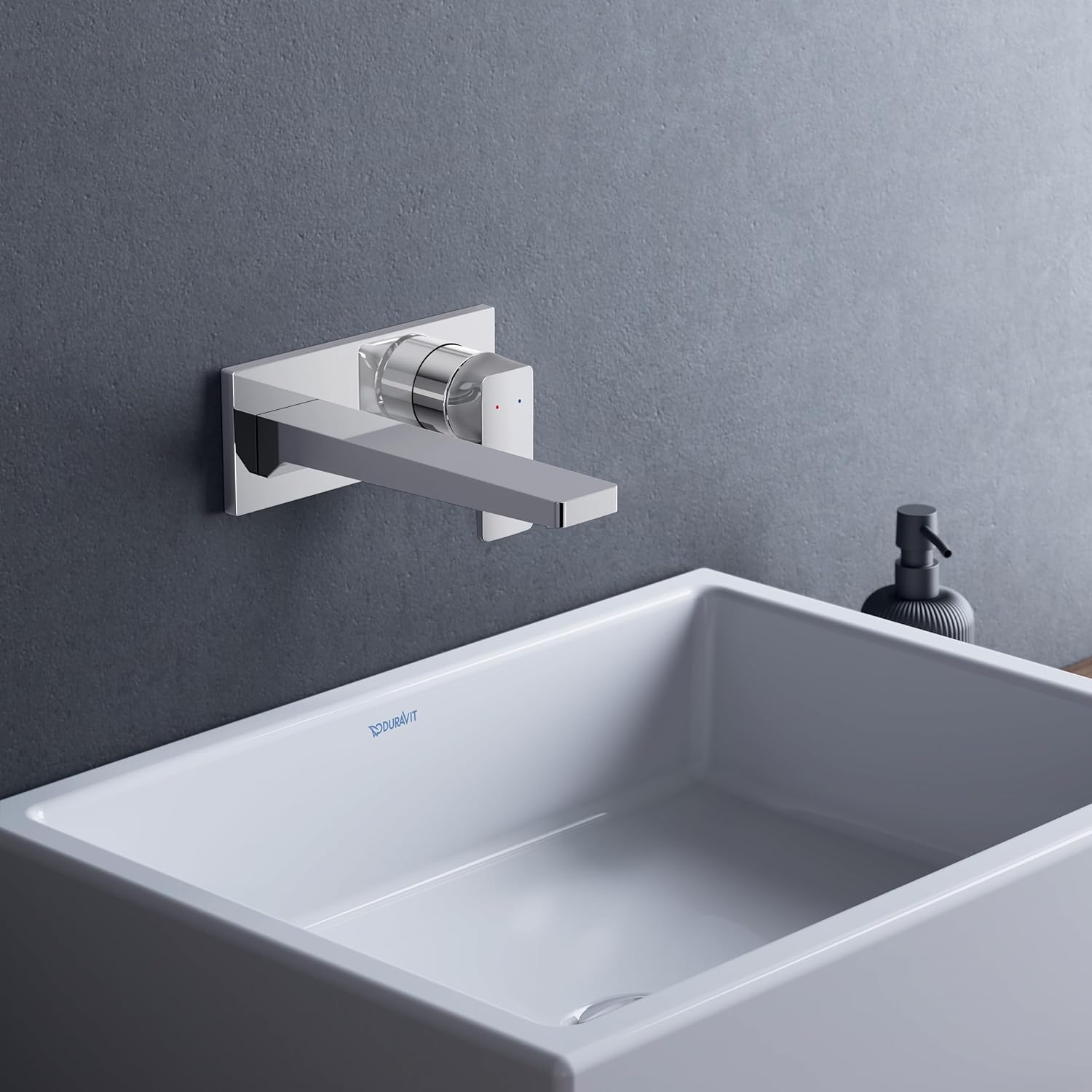 Baterie pentru lavoar Duravit MH1070004010, lavoar Manhattan, tip comanda monocomanda, marime l, crom [2]