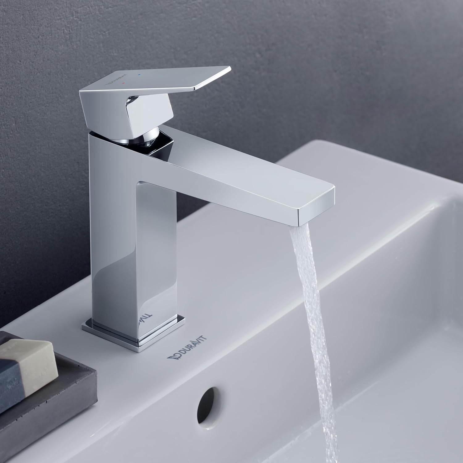 Baterie pentru lavoar Duravit MH1010002010, lavoar Manhattan, tip comanda monocomanda, marime s, crom [3]
