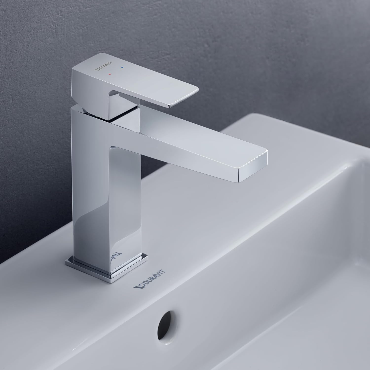 Baterie pentru lavoar Duravit MH1010002010, lavoar Manhattan, tip comanda monocomanda, marime s, crom [4]