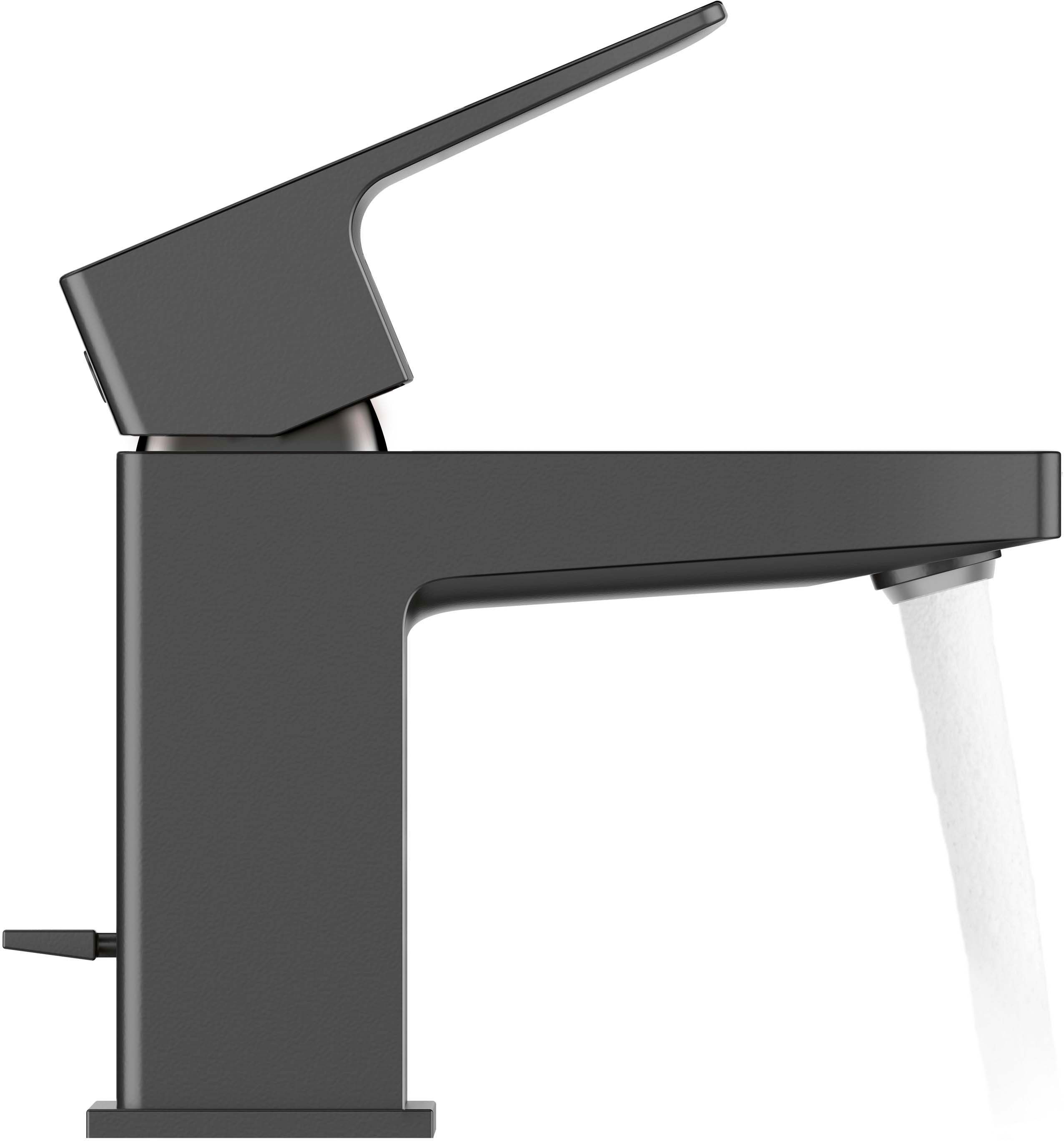 Baterie pentru lavoar Duravit MH1010001046, lavoar Manhattan, tip comanda monocomanda, marime s, negru [2]