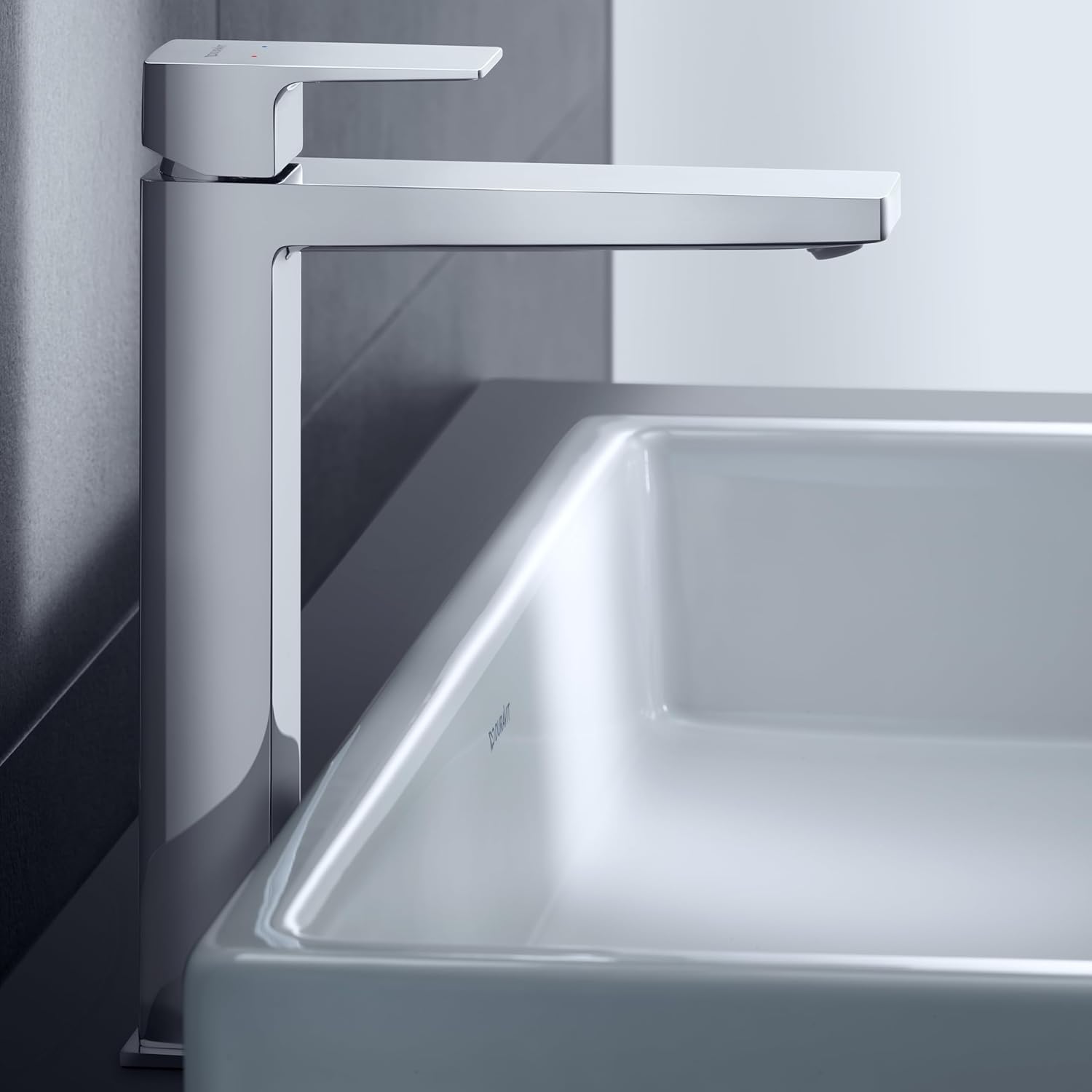 Baterie pentru lavoar Duravit MH1040002010, lavoar Manhattan, tip comanda monocomanda, marime xl, crom [3]