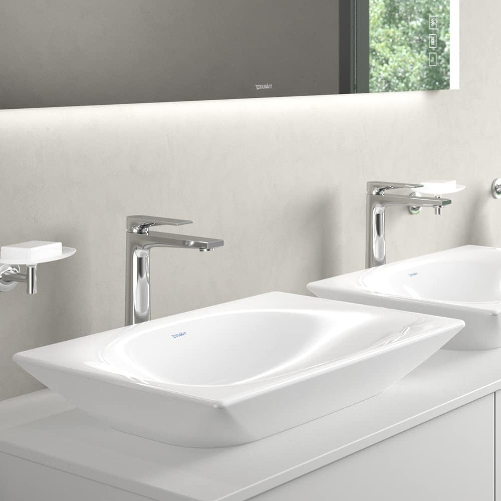 Baterie pentru lavoar Duravit TU1040002010, lavoar Tulum, tip comanda monocomanda, marime l, tip instalare pe blat, crom [5]