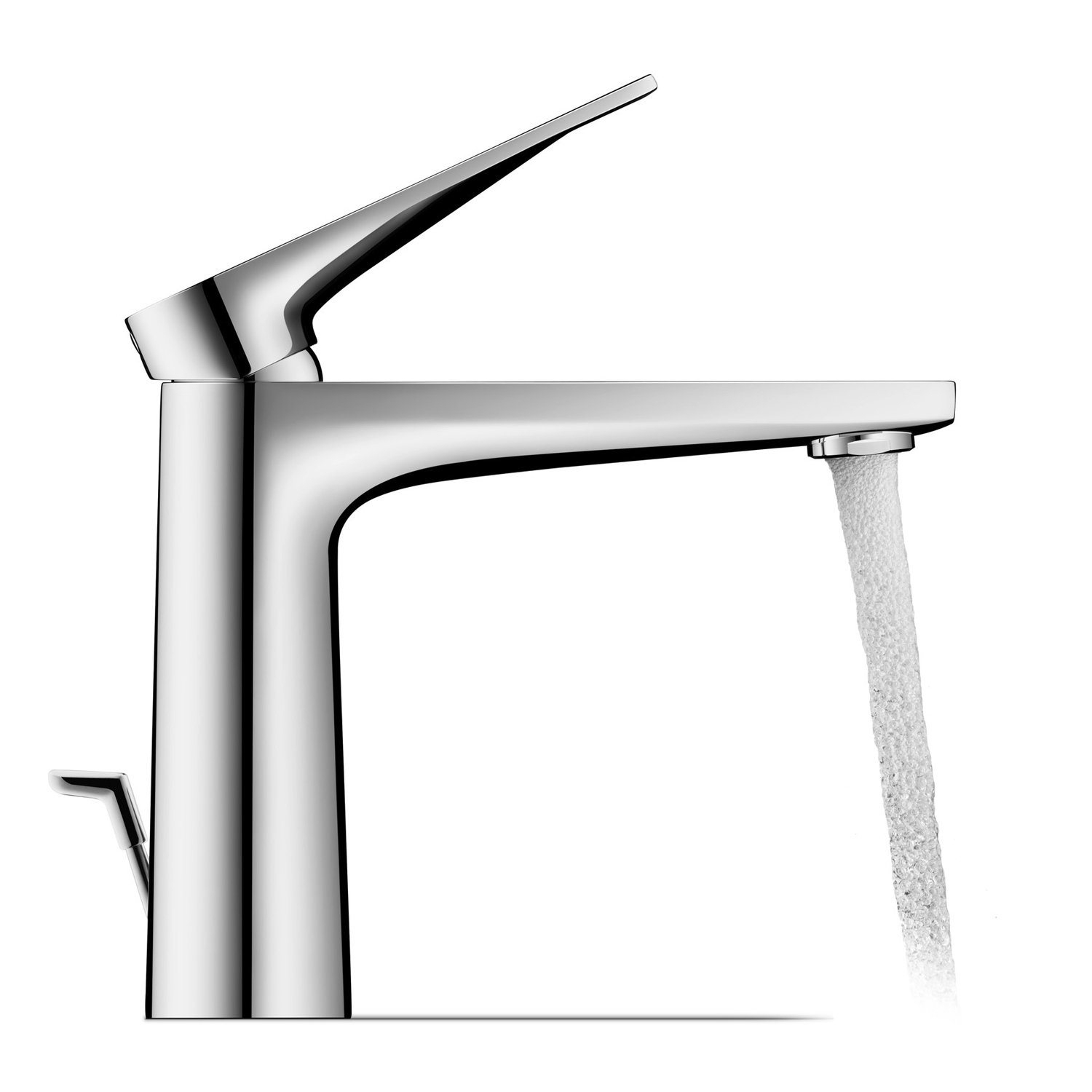 Baterie lavoar Duravit TU1020001010, Tulum, tip comanda monocomanda, marime m, tip instalare pe lavoar, crom [2]