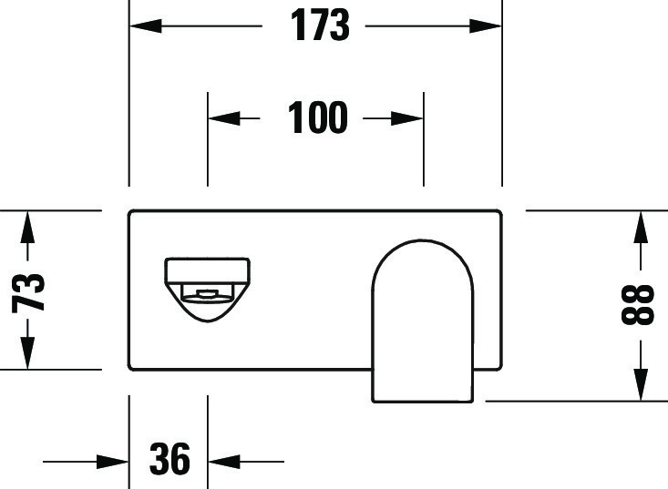 Baterie lavoar Duravit TU1070004010, Tulum, tip comanda monocomanda, marime l, numar orificii instalare 2, crom [6]