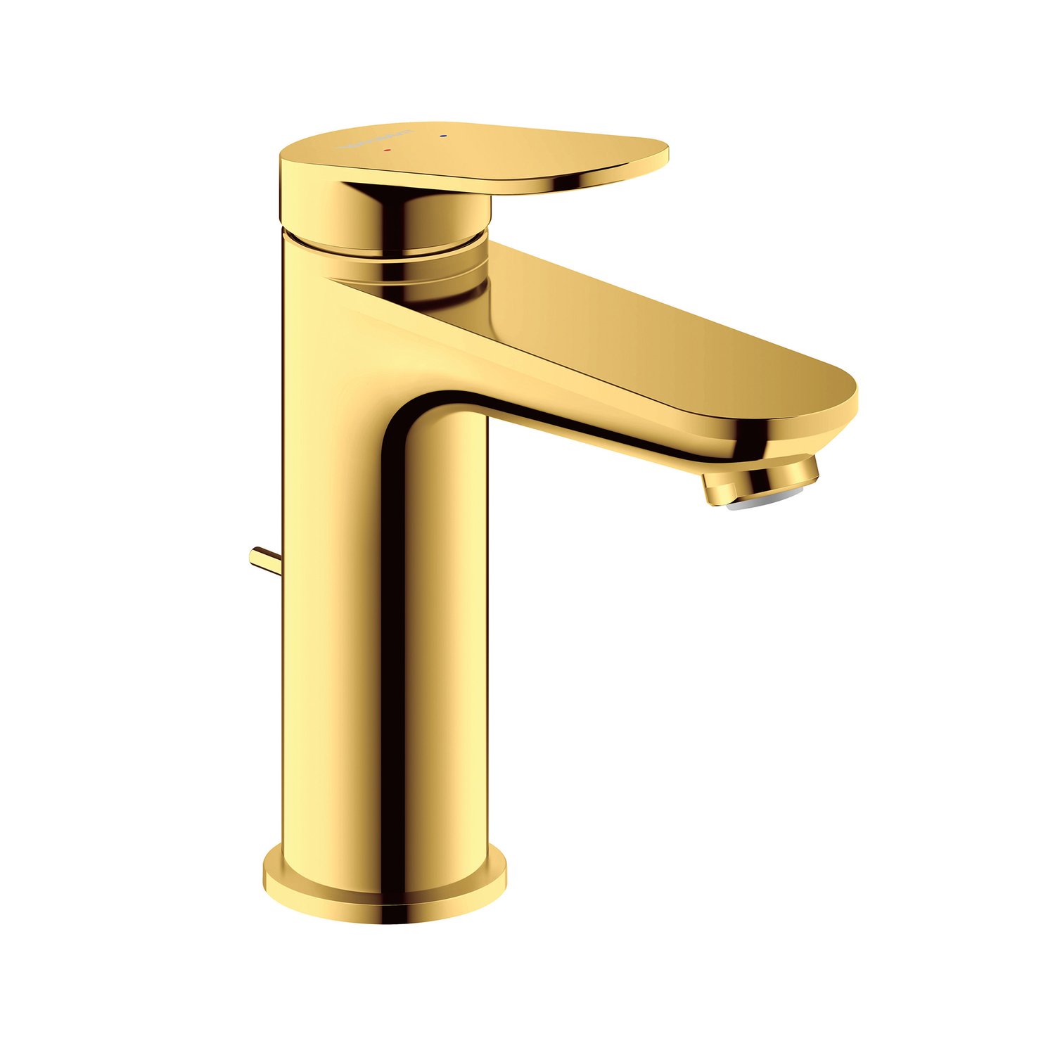 Baterii sanitare - Baterie lavoar Duravit WA1020001034, Wave, tip comanda monocomanda, marime m, tip instalare pe lavoar, auriu