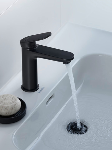 Baterie pentru lavoar Duravit WA1020001046, lavoar Wave, compatibil cu instalatii sanitare standard, negru [4]