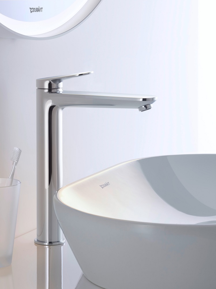 Baterie pentru lavoar Duravit WA1040002010, lavoar Wave, tip comanda monocomanda, marime xl, tip instalare pe blat, crom [3]