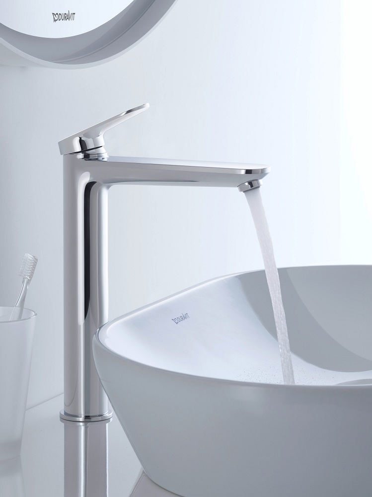 Baterie pentru lavoar Duravit WA1040002010, lavoar Wave, tip comanda monocomanda, marime xl, tip instalare pe blat, crom [4]