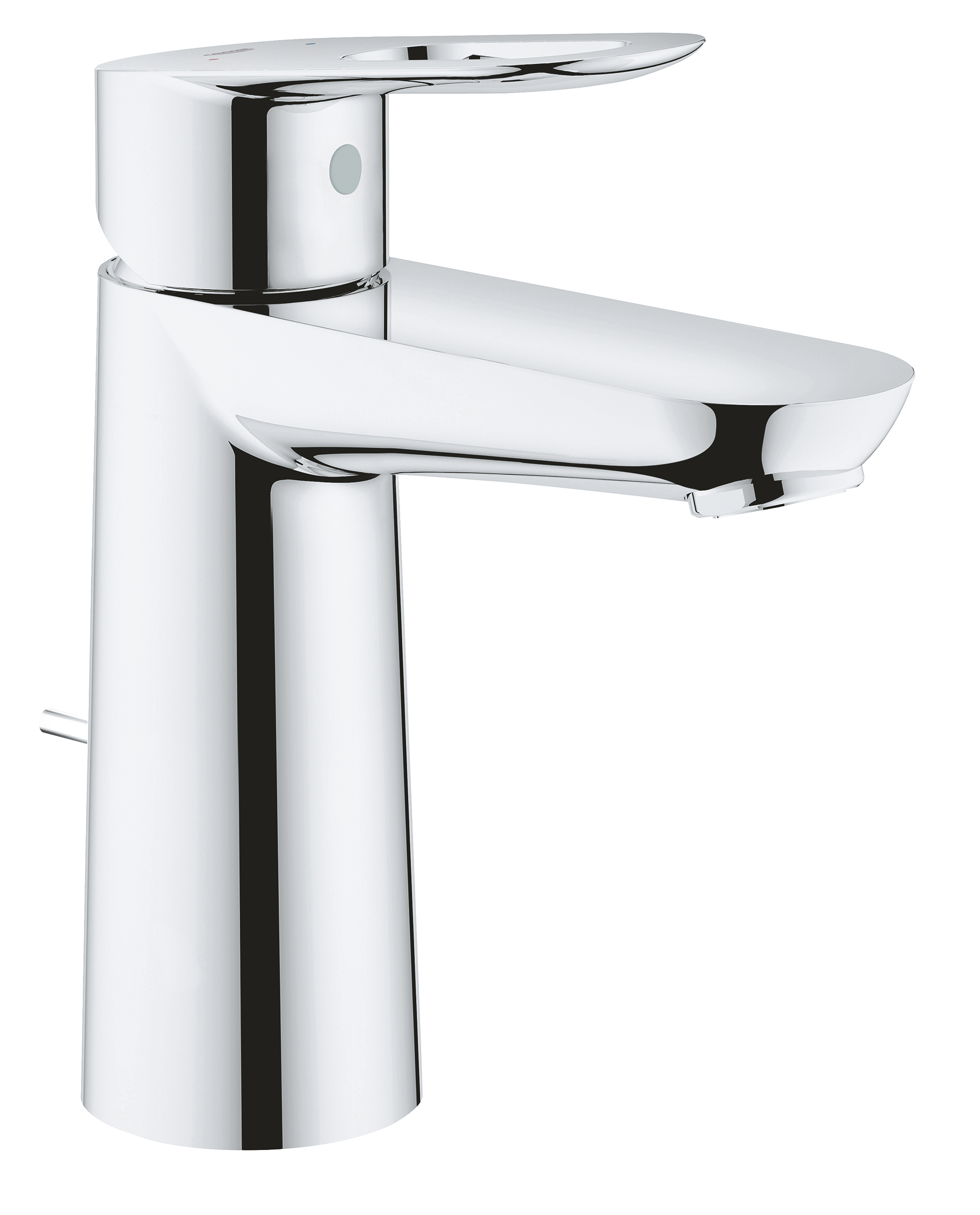 Baterii sanitare - Baterie lavoar Grohe 23762000, Bauloop, tip comanda monocomanda, tip instalare pe lavoar, marime m, crom