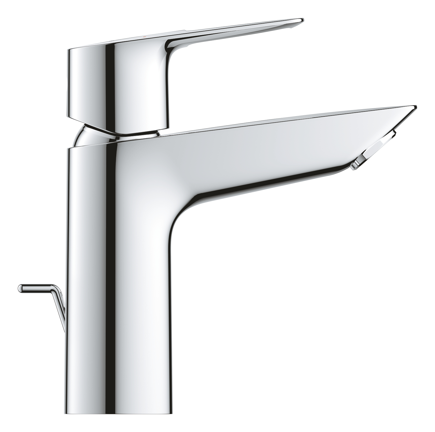 Baterie lavoar Grohe 23762001, Bauloop, tip comanda monocomanda, tip instalare pe lavoar, marime m, crom [3]