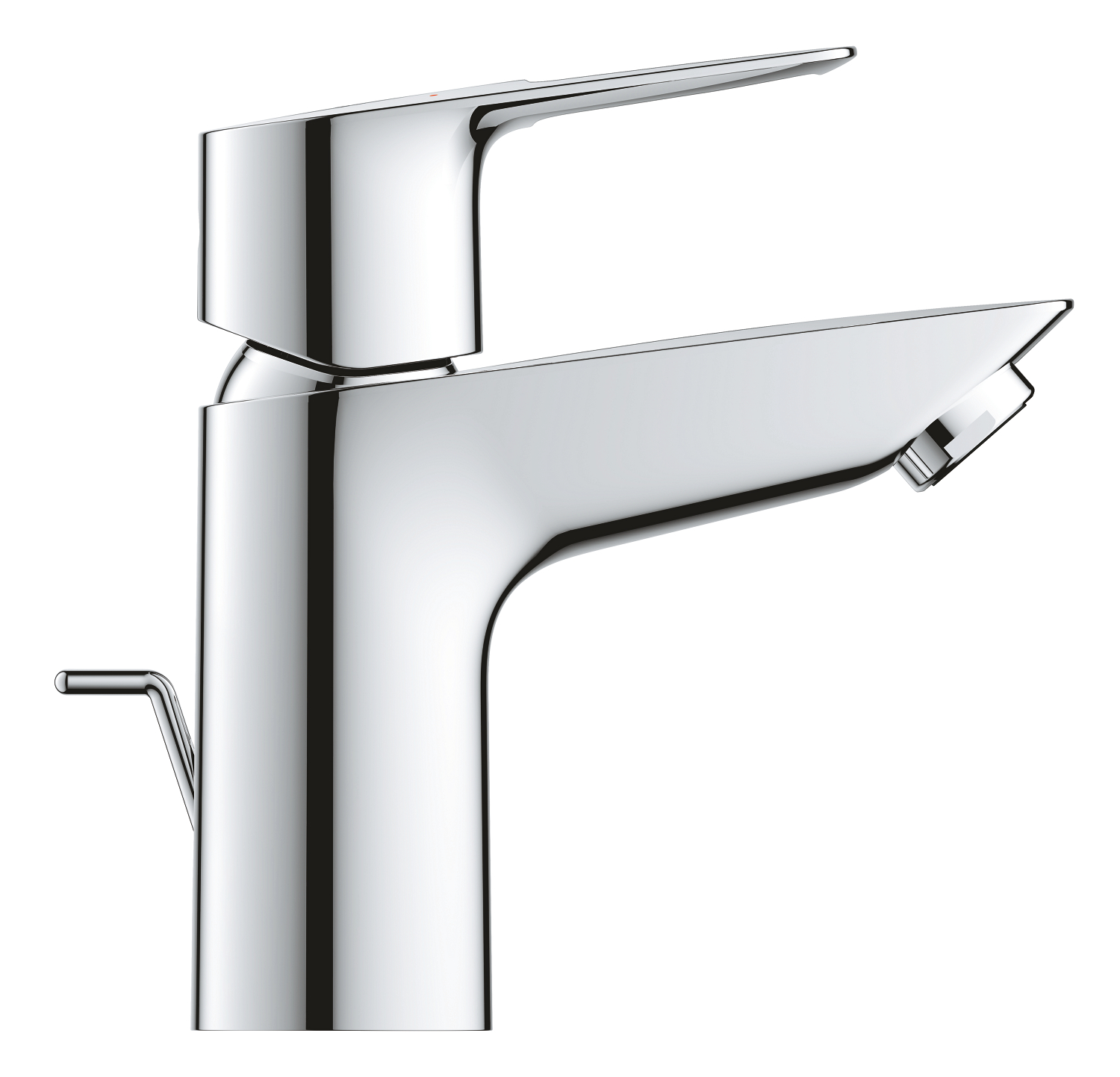Baterie lavoar Grohe 23877001, Bauloop, tip comanda monocomanda, tip instalare pe lavoar, marime s, crom [4]
