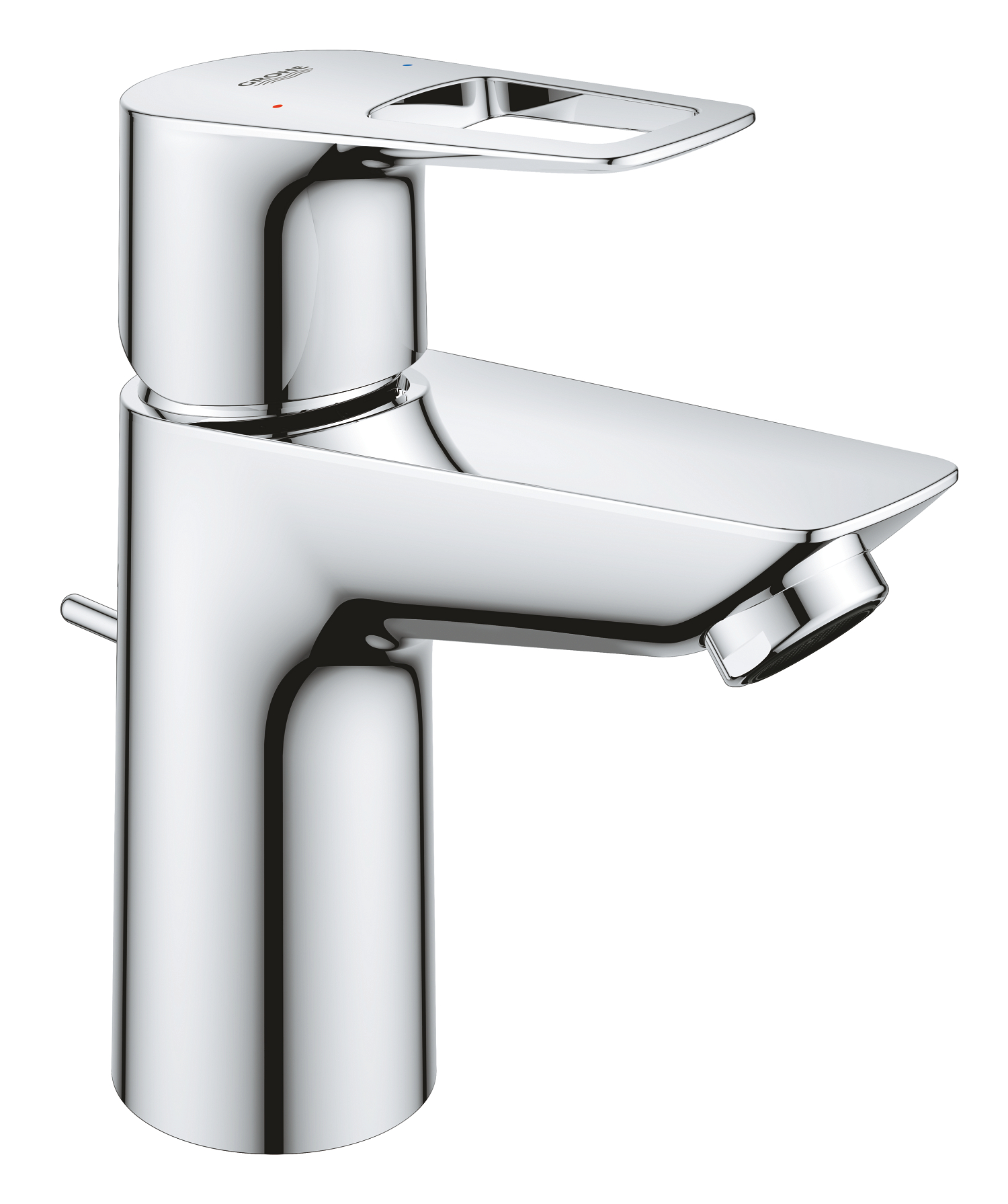 Baterii sanitare - Baterie lavoar Grohe 23877001, Bauloop, tip comanda monocomanda, tip instalare pe lavoar, marime s, crom