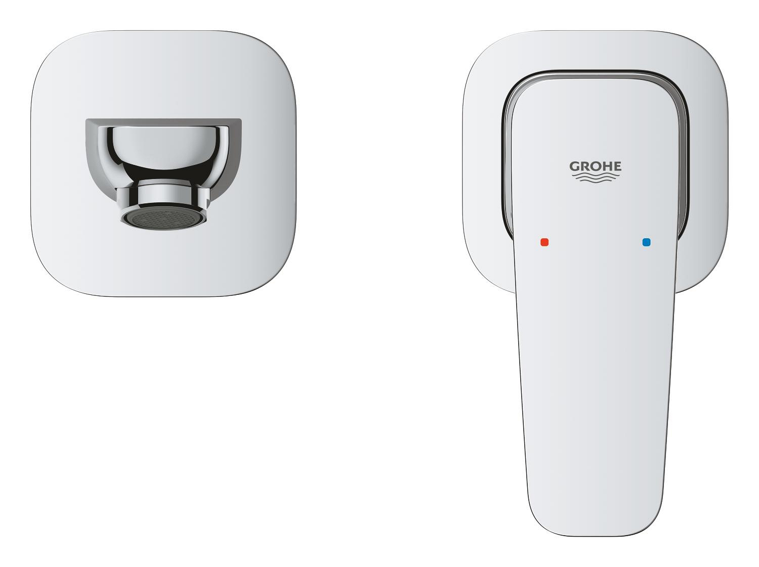 Baterie lavoar Grohe 1017880000, Cubeo, tip comanda monocomanda, marime m, numar orificii instalare 2, crom [3]