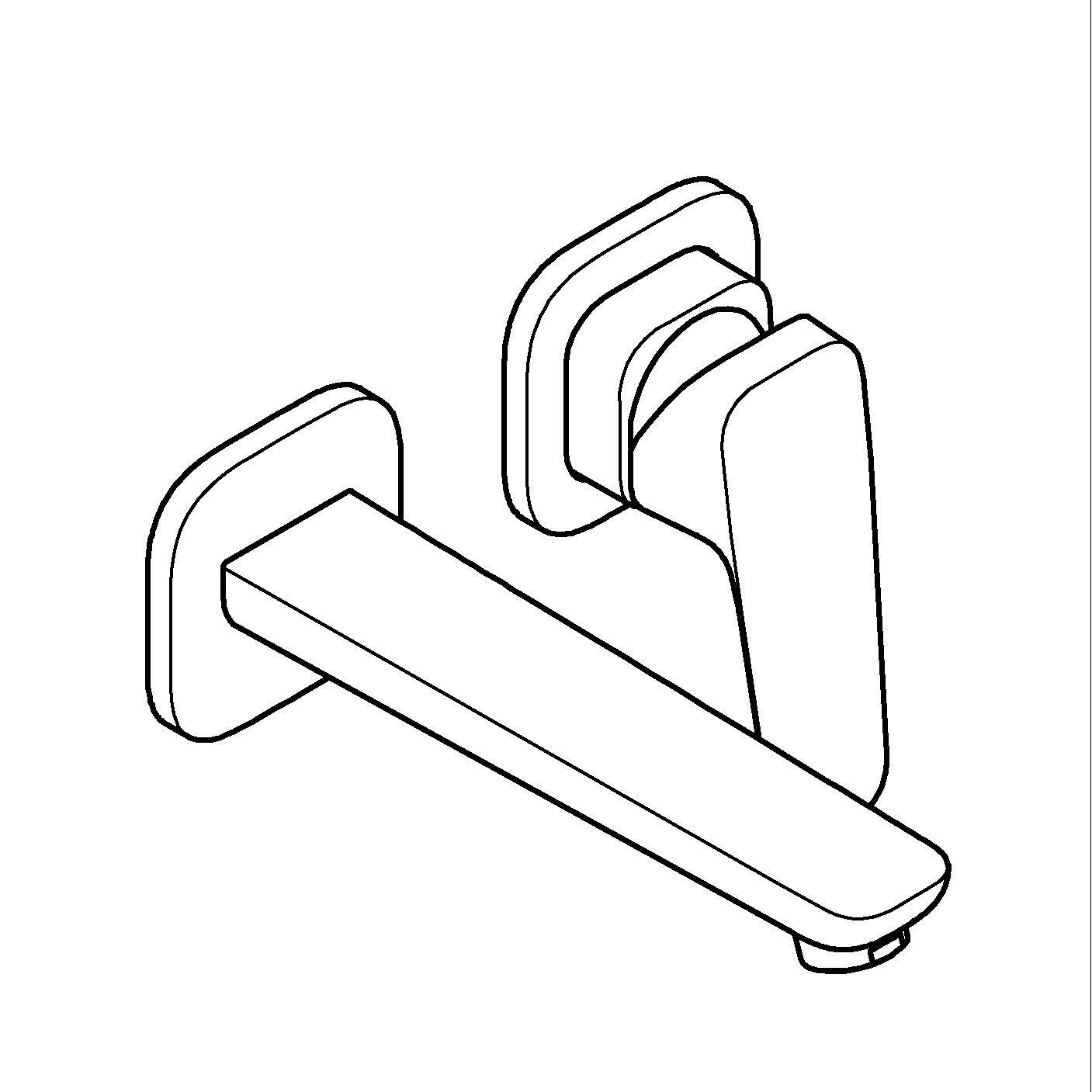 Baterie lavoar Grohe 1017880000, Cubeo, tip comanda monocomanda, marime m, numar orificii instalare 2, crom [5]