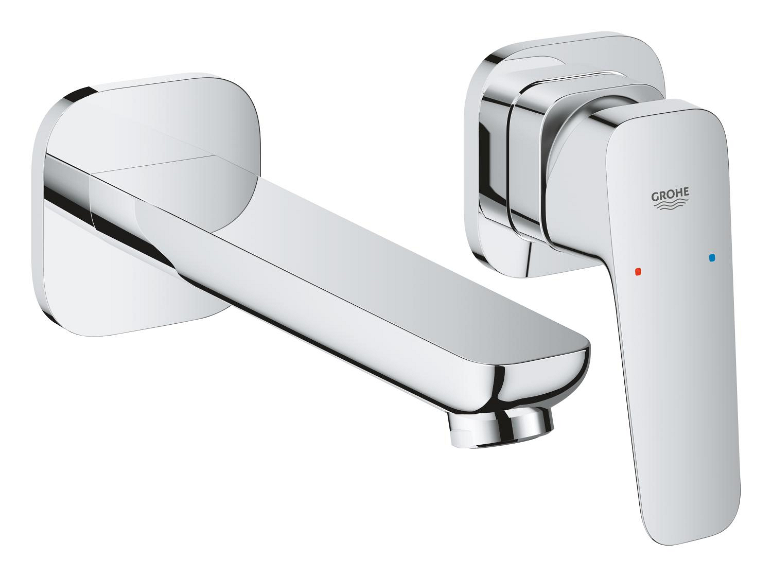 Baterii sanitare - Baterie lavoar Grohe 1017880000, Cubeo, tip comanda monocomanda, marime m, numar orificii instalare 2, crom