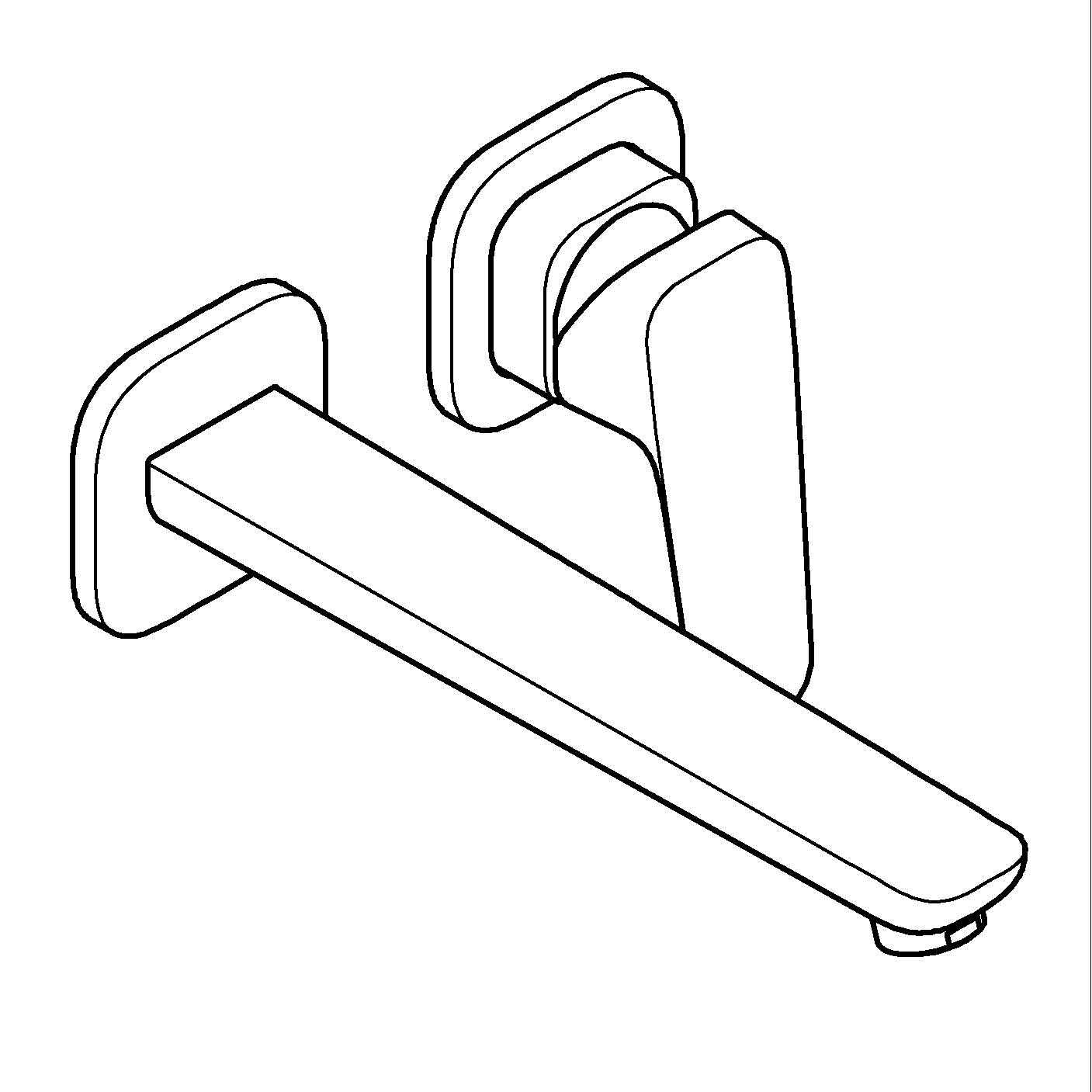 Baterie lavoar Grohe 1017890000, Cubeo, tip comanda monocomanda, marime l, numar orificii instalare 2, crom [11]