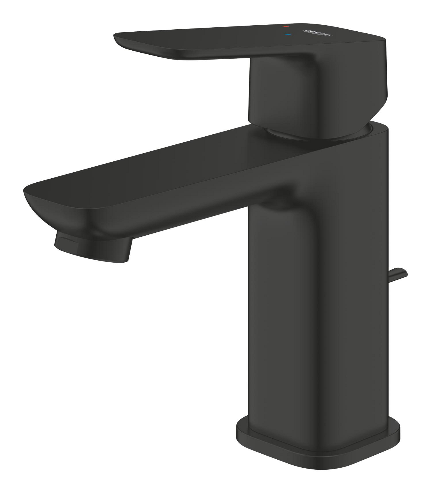 Baterie lavoar Grohe 1017312430, Cubeo, tip comanda monocomanda, marime s, tip instalare pe lavoar, negru [1]