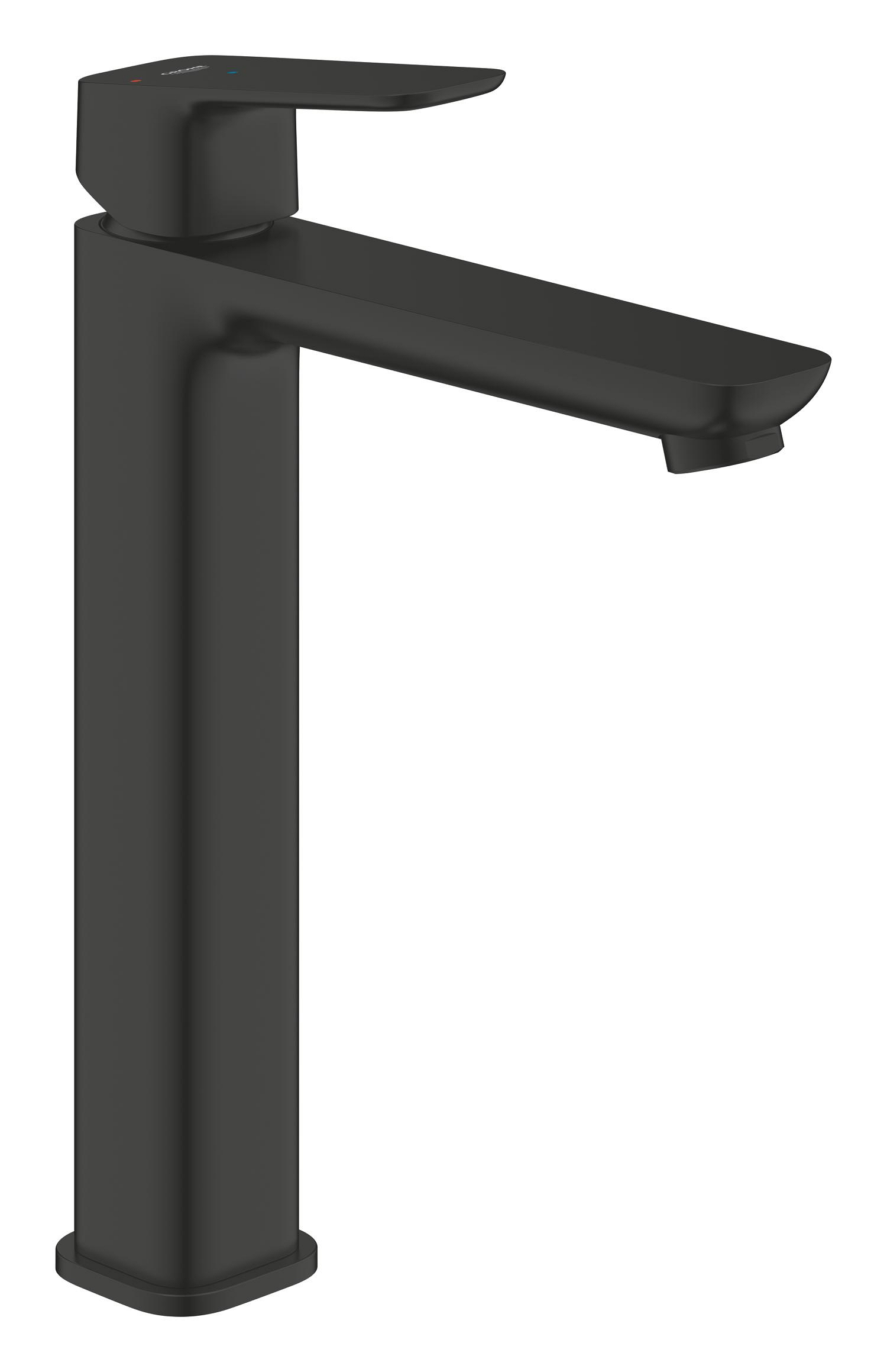 Baterii sanitare - Baterie lavoar Grohe 1017802430, Cubeo, tip comanda monocomanda, marime xl, tip instalare pe blat, negru