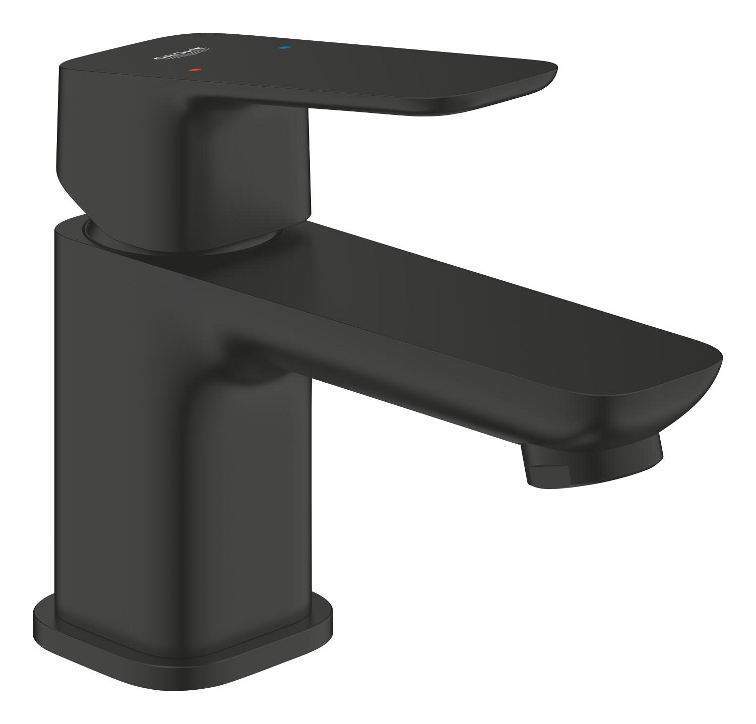 Baterie lavoar Grohe 1016932430, Cubeo, tip comanda monocomanda, marime xs, tip instalare pe lavoar, negru [1]