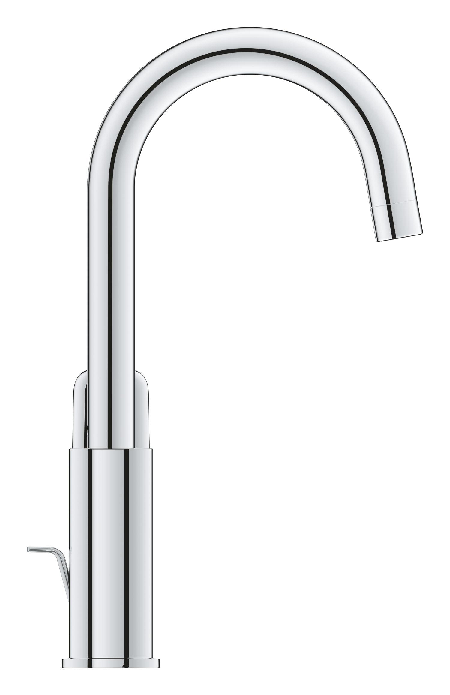 Baterie lavoar Grohe 1018710000, Dice, tip comanda monocomanda, marime l, tip instalare pe lavoar, pe blat, crom [3]