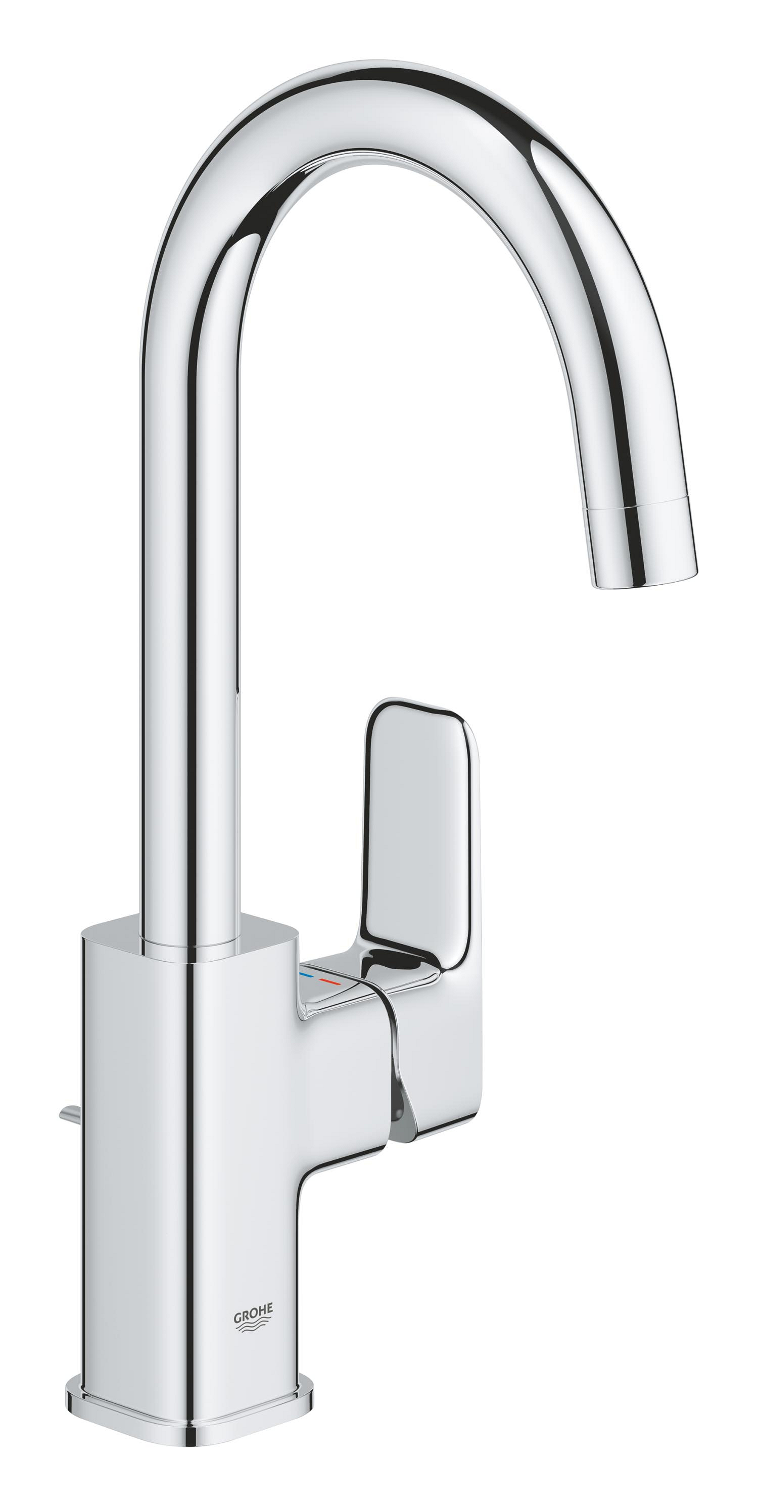 Baterie lavoar Grohe 1018710000, Dice, tip comanda monocomanda, marime l, tip instalare pe lavoar, pe blat, crom [1]