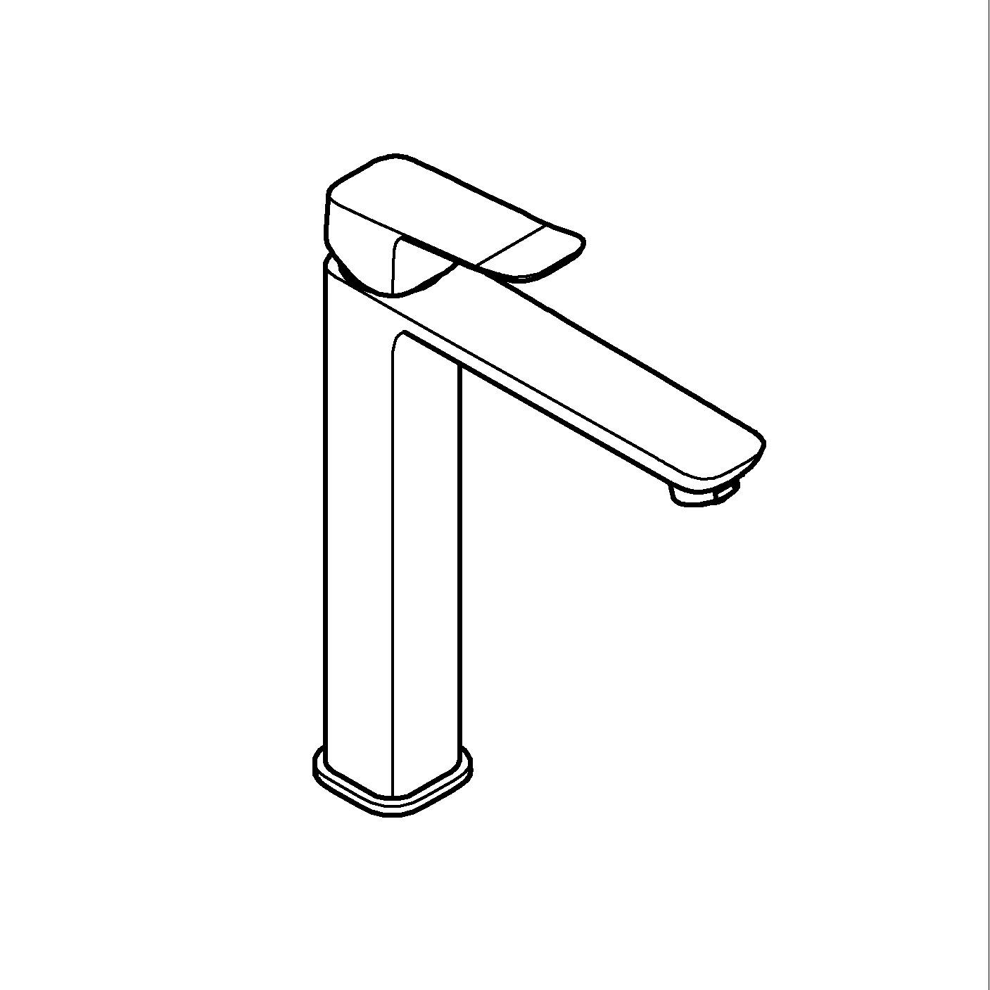 Baterie lavoar Grohe 1018920000, Dice, tip comanda monocomanda, marime xl, tip instalare pe blat, crom [6]