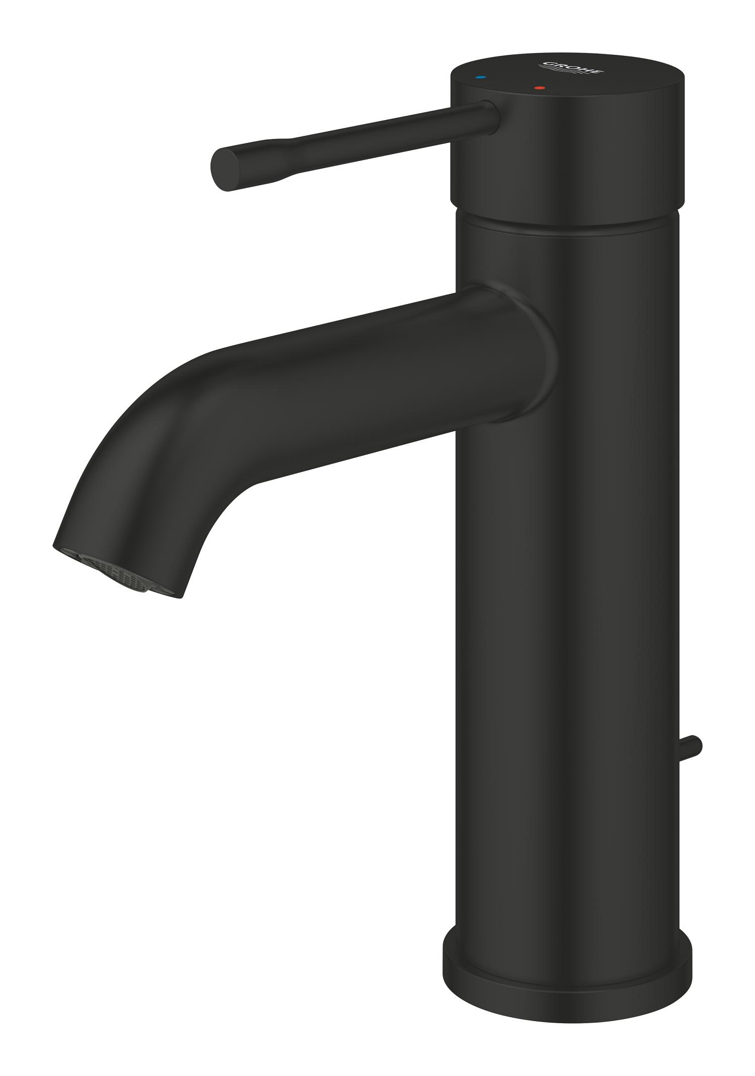 Baterie lavoar Grohe 235892431, Essence, tip comanda monocomanda, marime m, tip instalare pe blat, pe lavoar, negru [2]