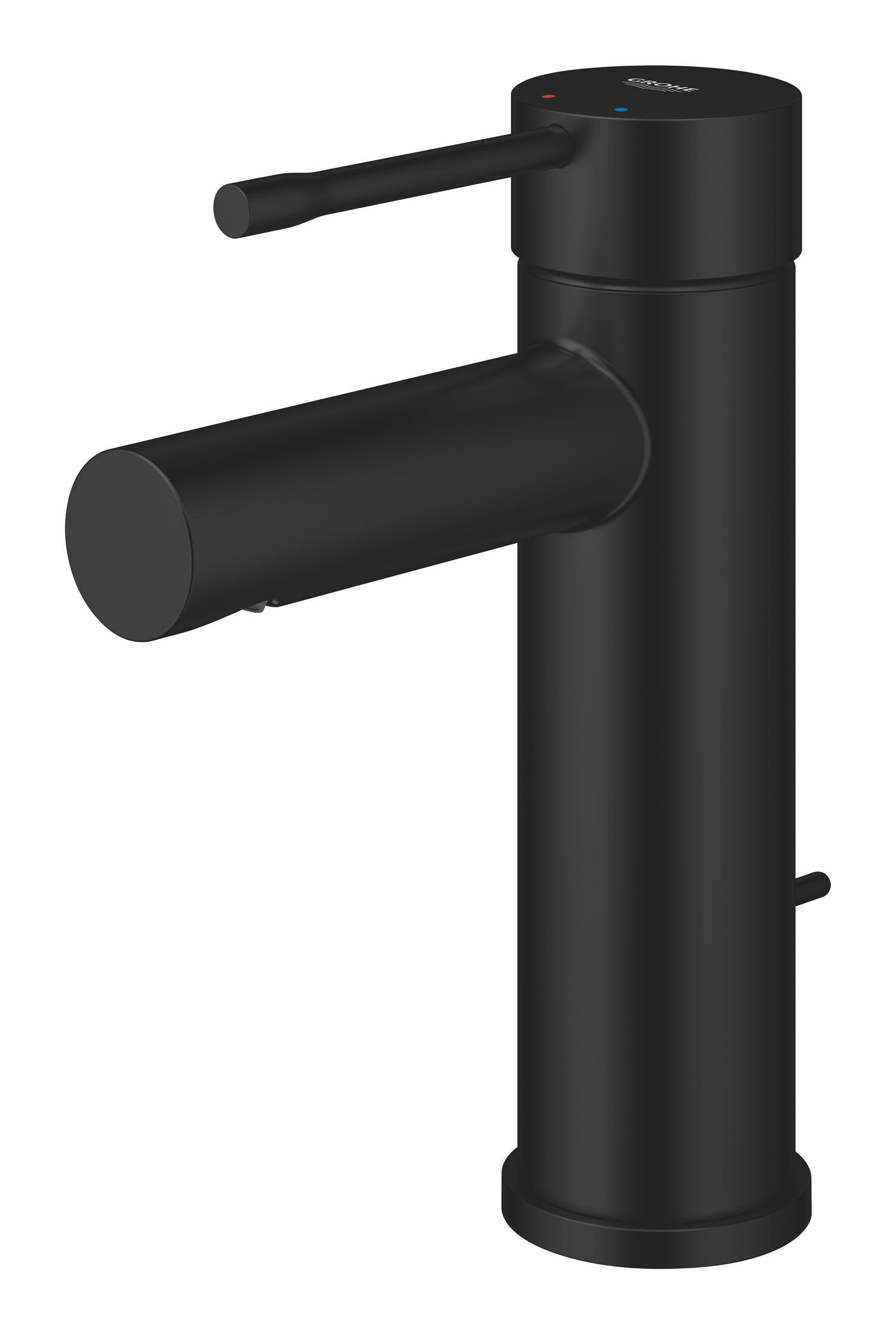 Baterie lavoar Grohe 328982431, Essence, tip comanda monocomanda, marime m, tip instalare pe blat, pe lavoar, negru [2]