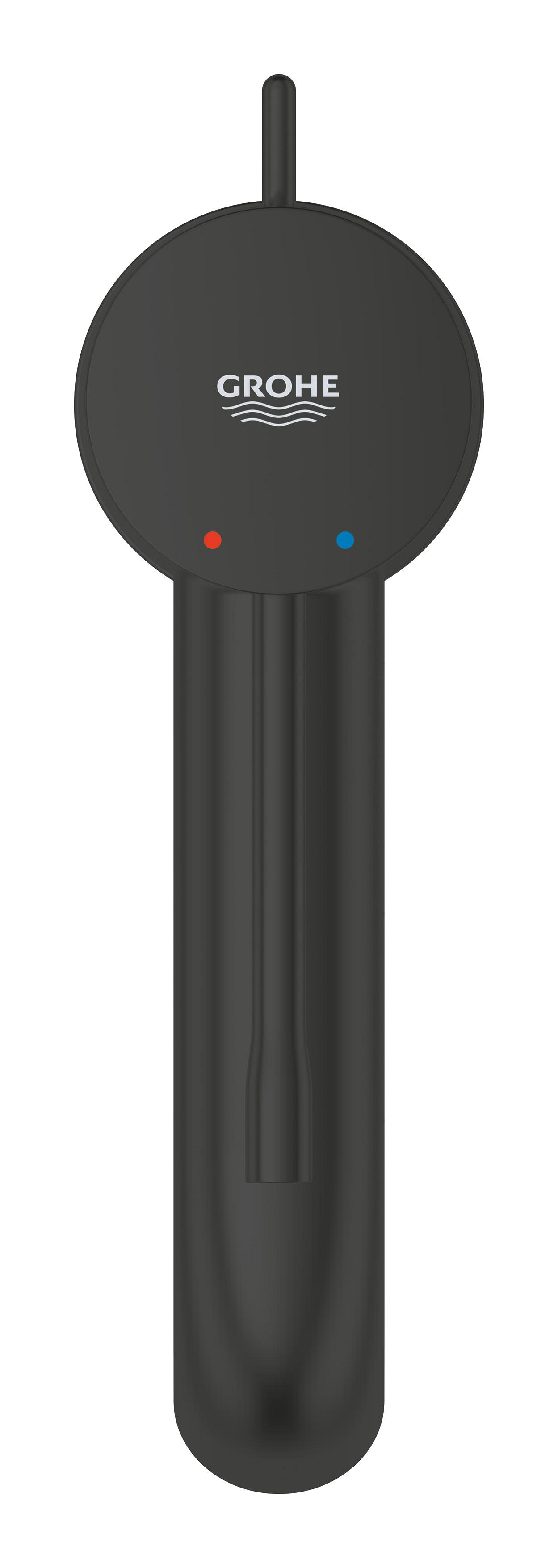Baterie lavoar Grohe 235892431, Essence, tip comanda monocomanda, marime m, tip instalare pe blat, pe lavoar, negru [3]