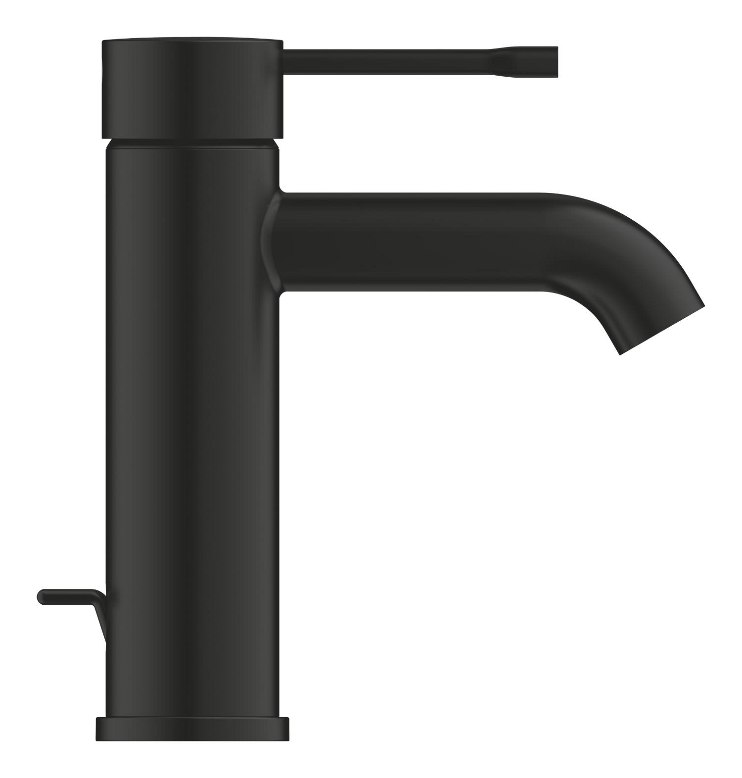 Baterie lavoar Grohe 235892431, Essence, tip comanda monocomanda, marime m, tip instalare pe blat, pe lavoar, negru [1]