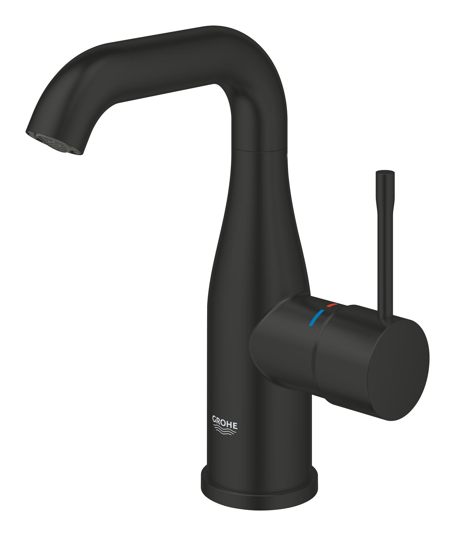 Baterie lavoar Grohe 234622431, Essence, tip comanda monocomanda, marime m, tip instalare pe blat, pe lavoar, negru [3]