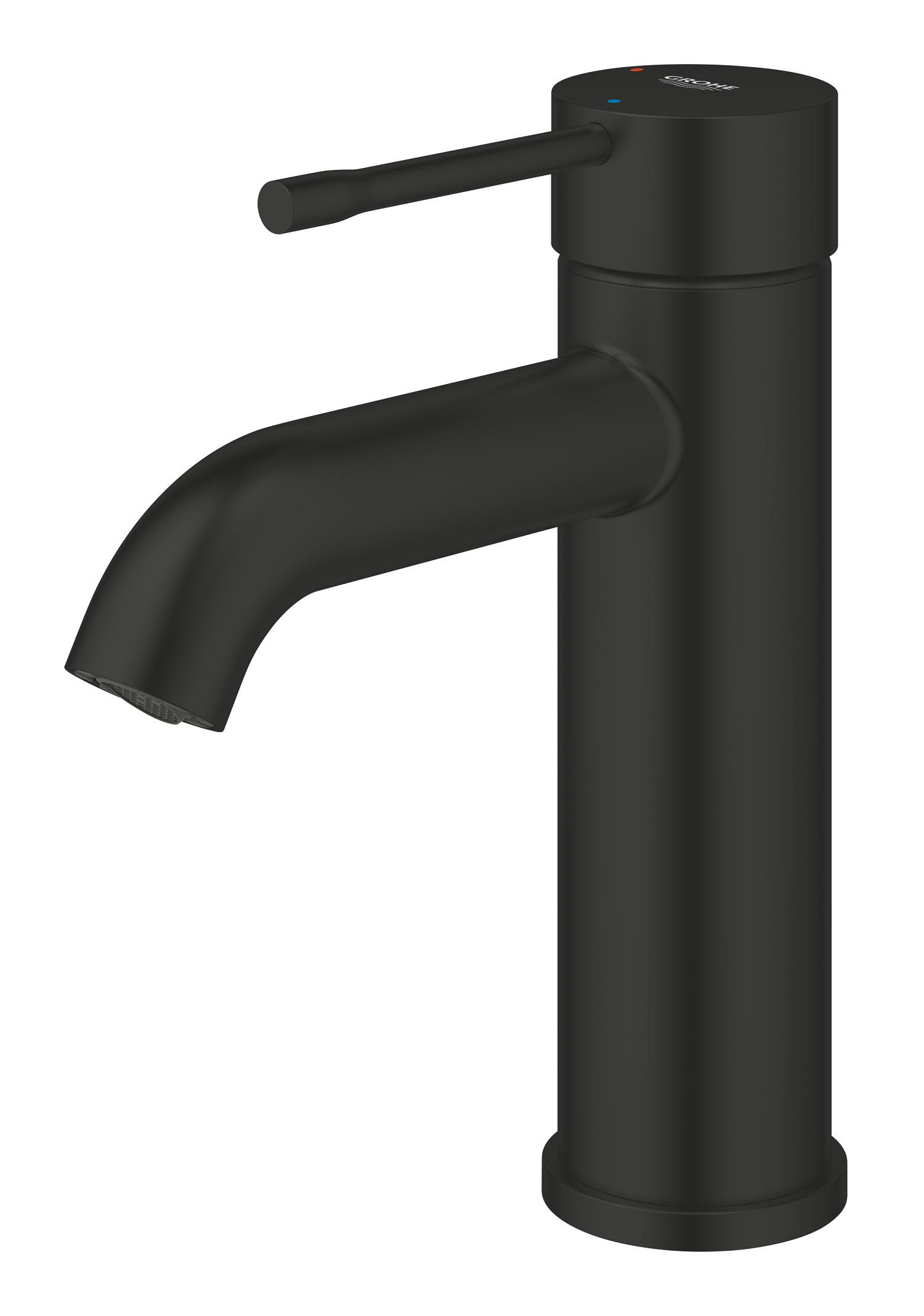 Baterie lavoar Grohe 237972431, Essence, tip comanda monocomanda, marime s, tip instalare pe lavoar, pe blat, negru [3]