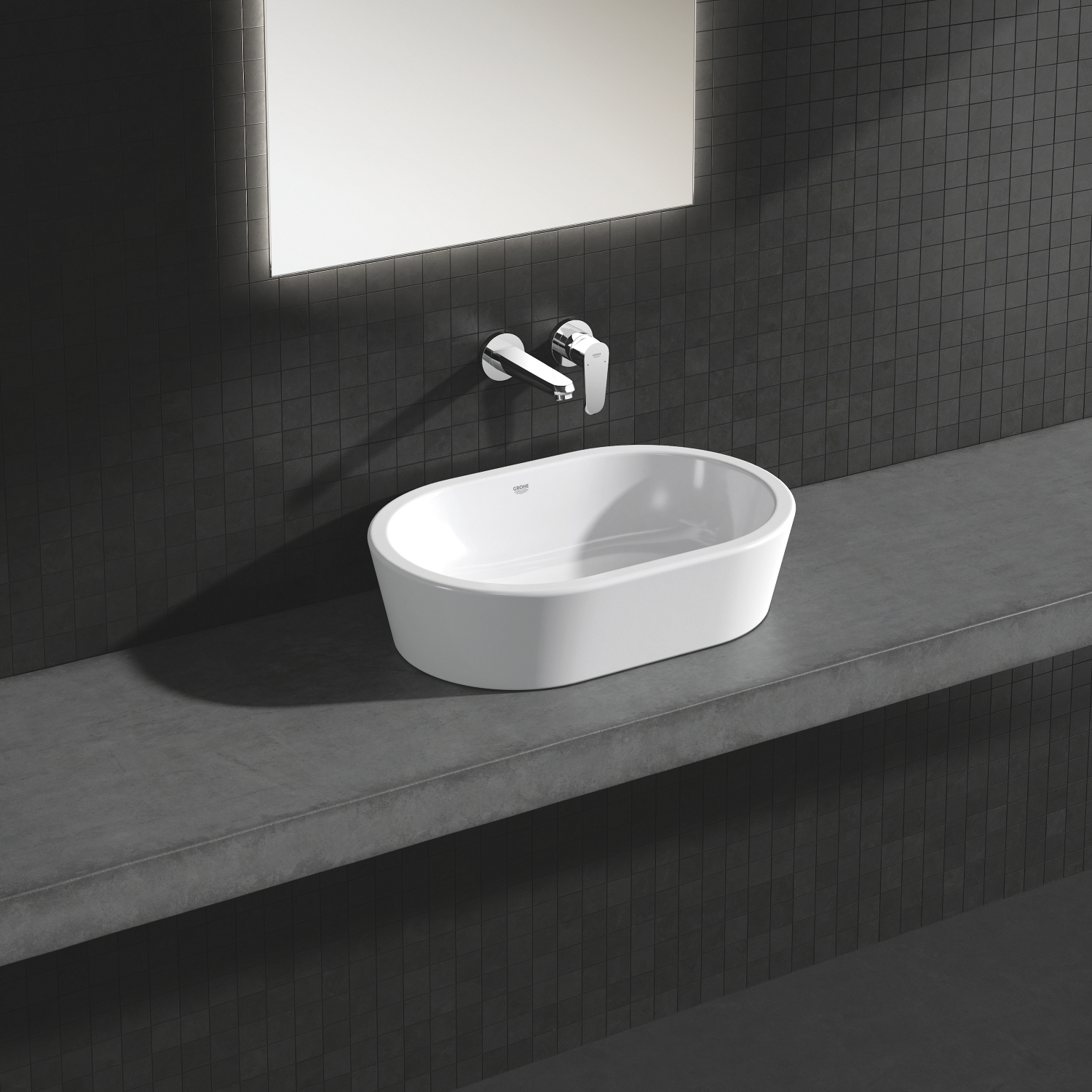 Baterie lavoar Grohe 19573002, Eurodisc Cosmo, tip comanda monocomanda, tip instalare pe perete, crom [3]