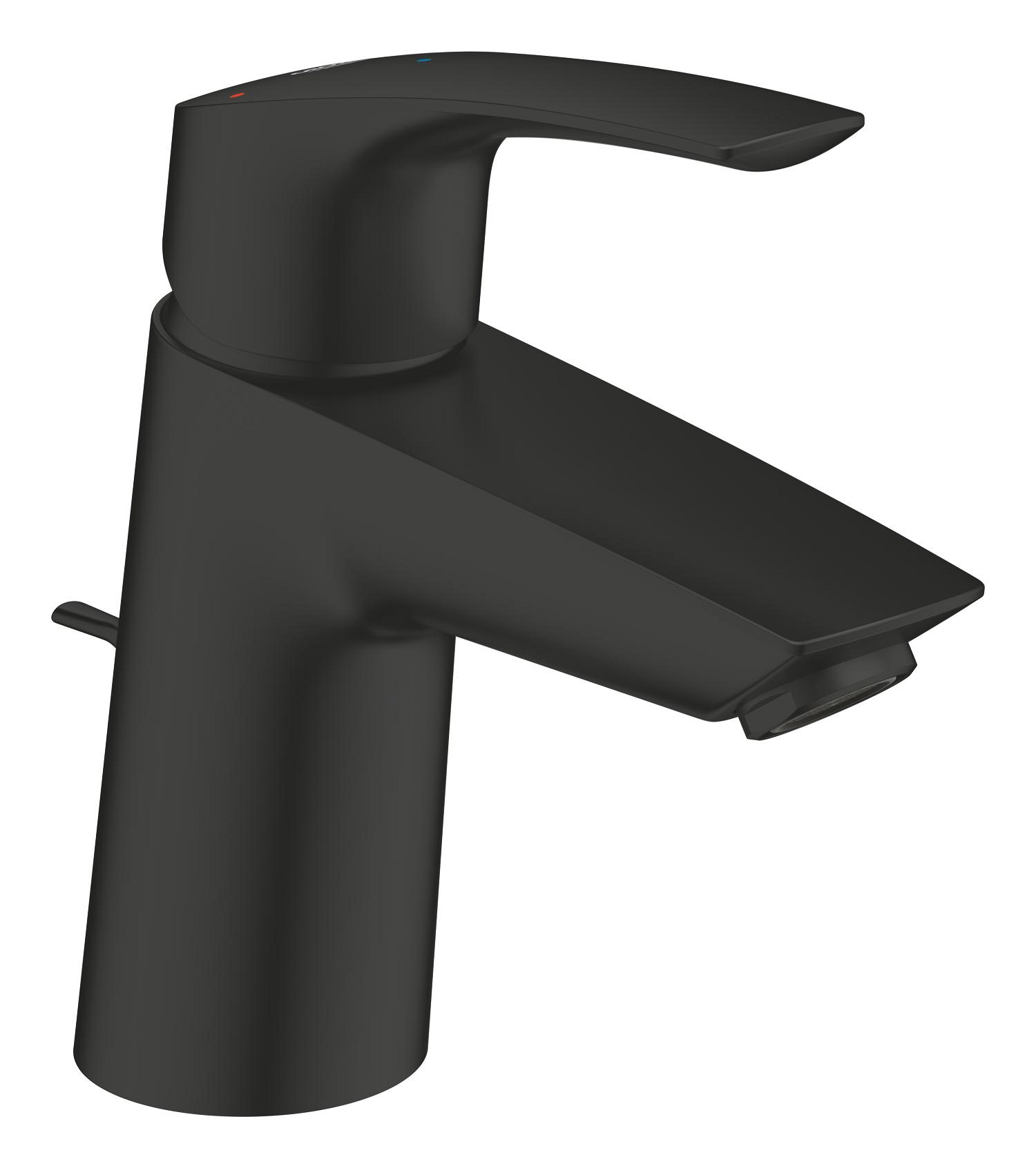 Baterii sanitare - Baterie lavoar Grohe 239692433, EuroSmart, tip comanda monocomanda, marime s, tip instalare pe lavoar, negru