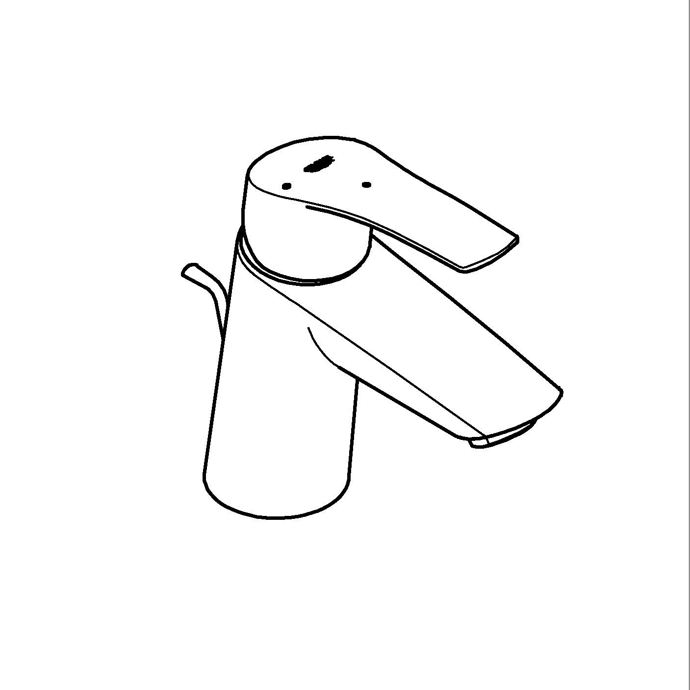 Baterie lavoar Grohe 239692433, EuroSmart, tip comanda monocomanda, marime s, tip instalare pe lavoar, negru [4]